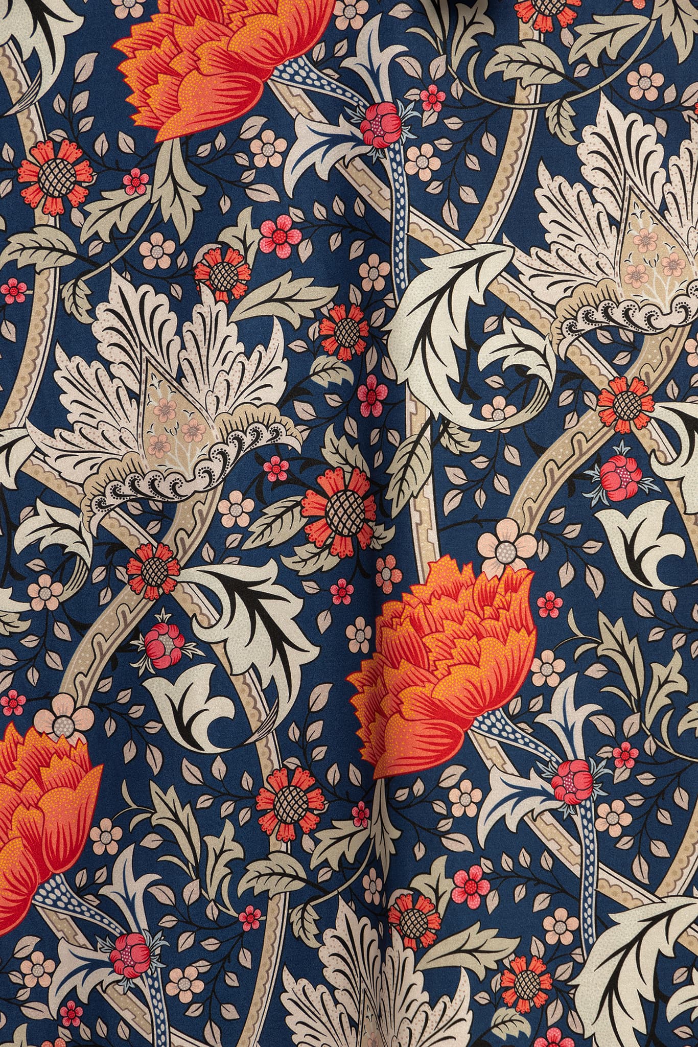 Morris Blue And Orange Rio Midi Dress - Image 4