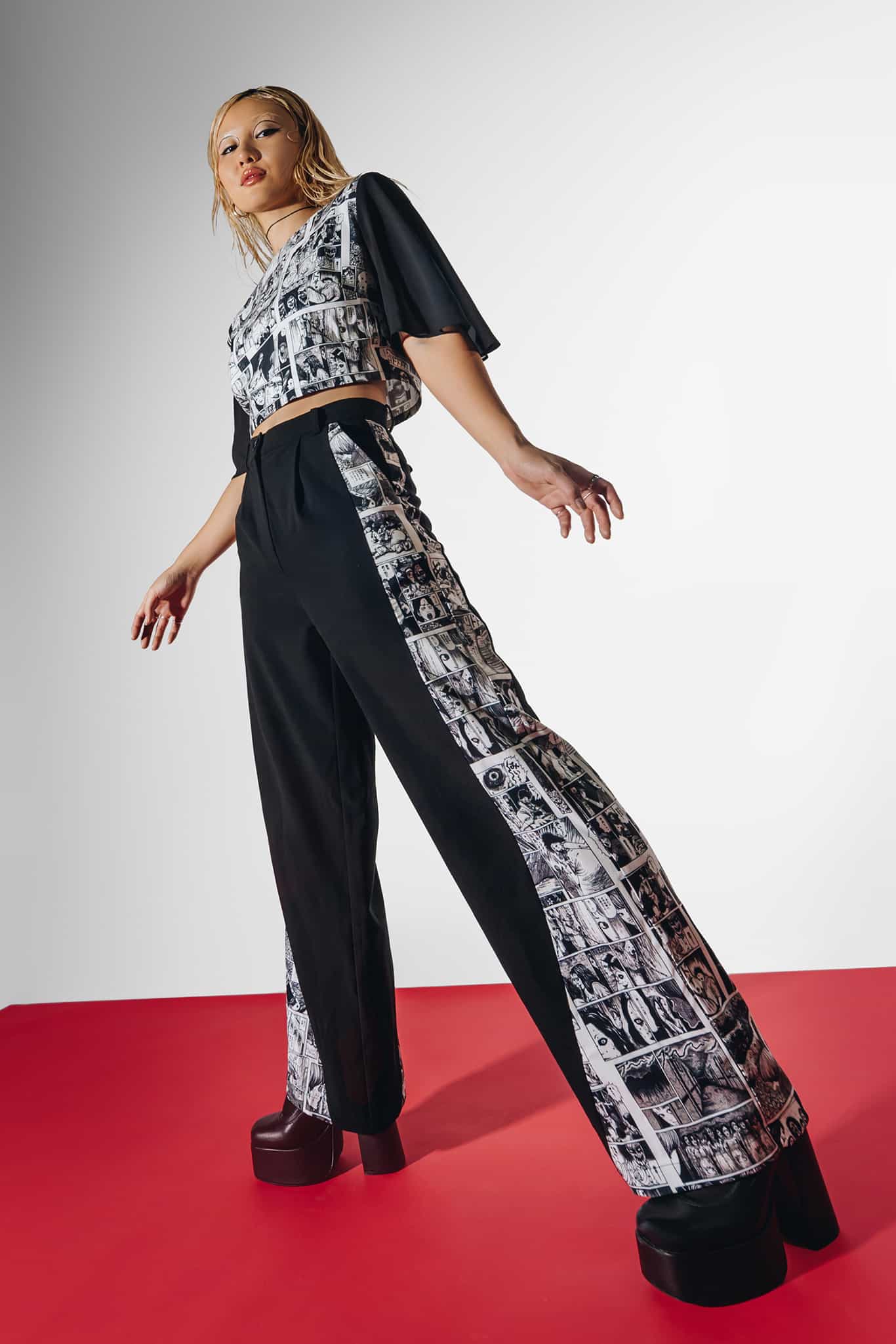 Mosquitoes Panelled Work It Pants - Image 3