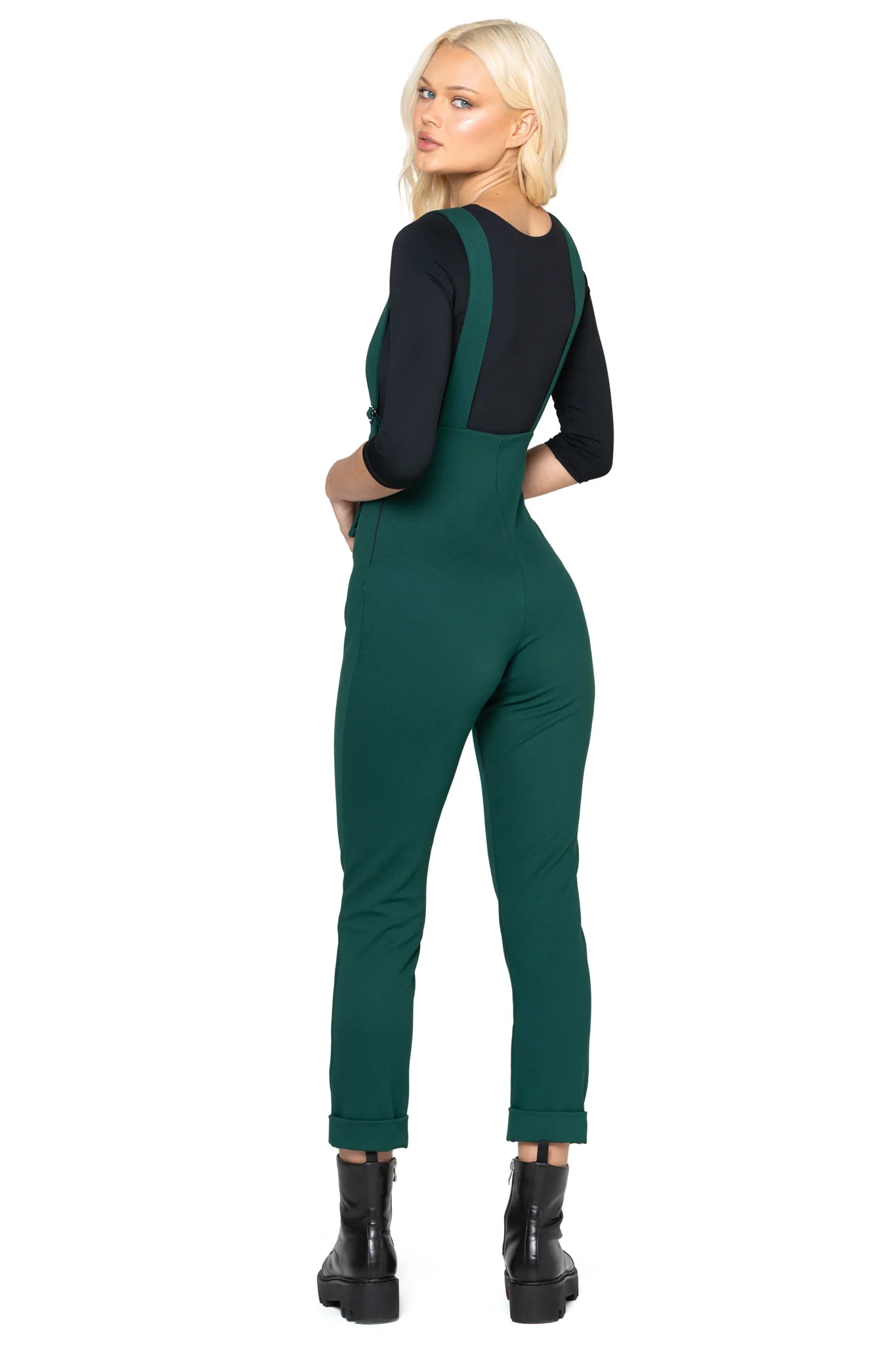 Moss Push It Ponte Ultra High Overalls - Image 2