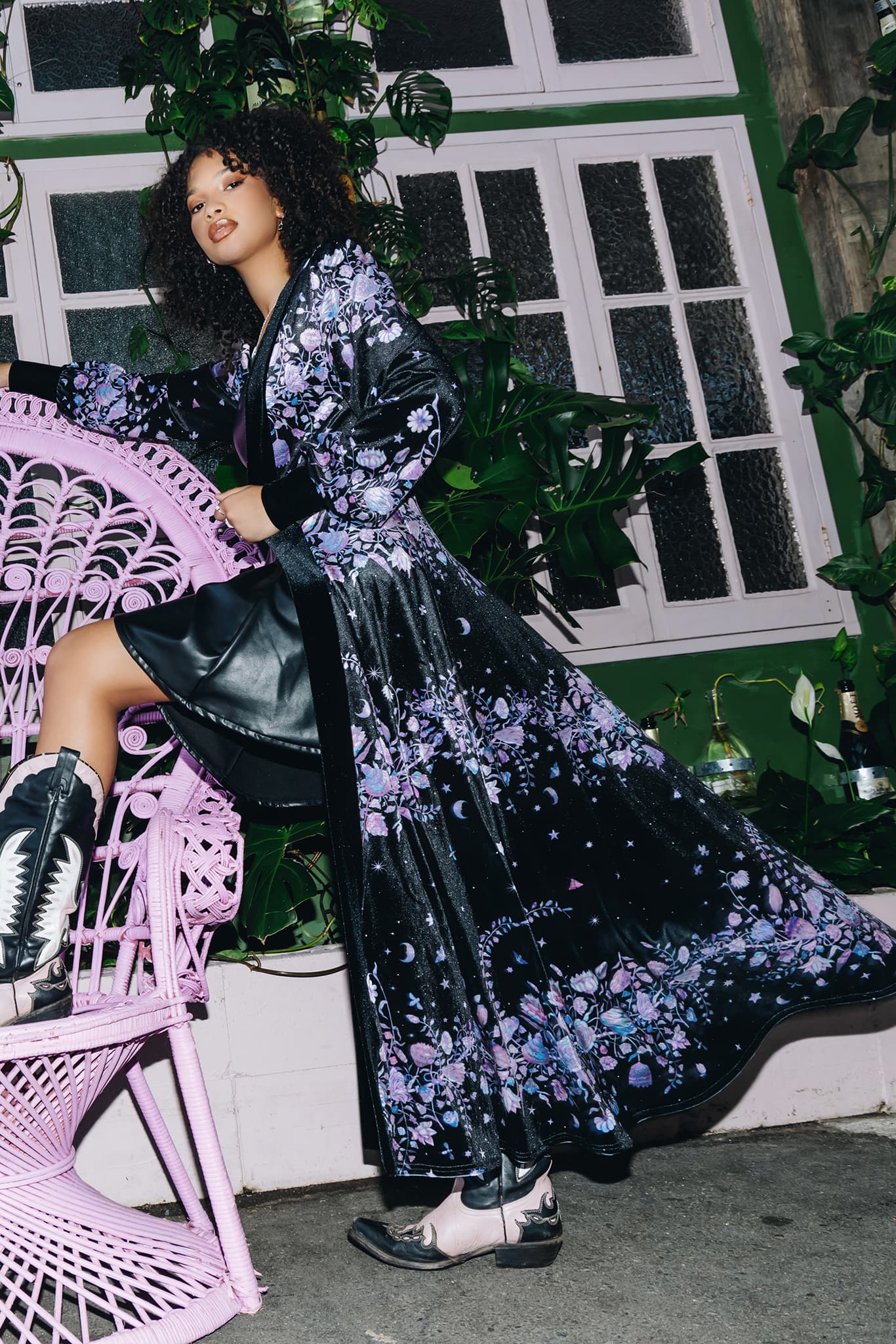 Mother Of Pearl Velvet Maxi Jacket - Image 4