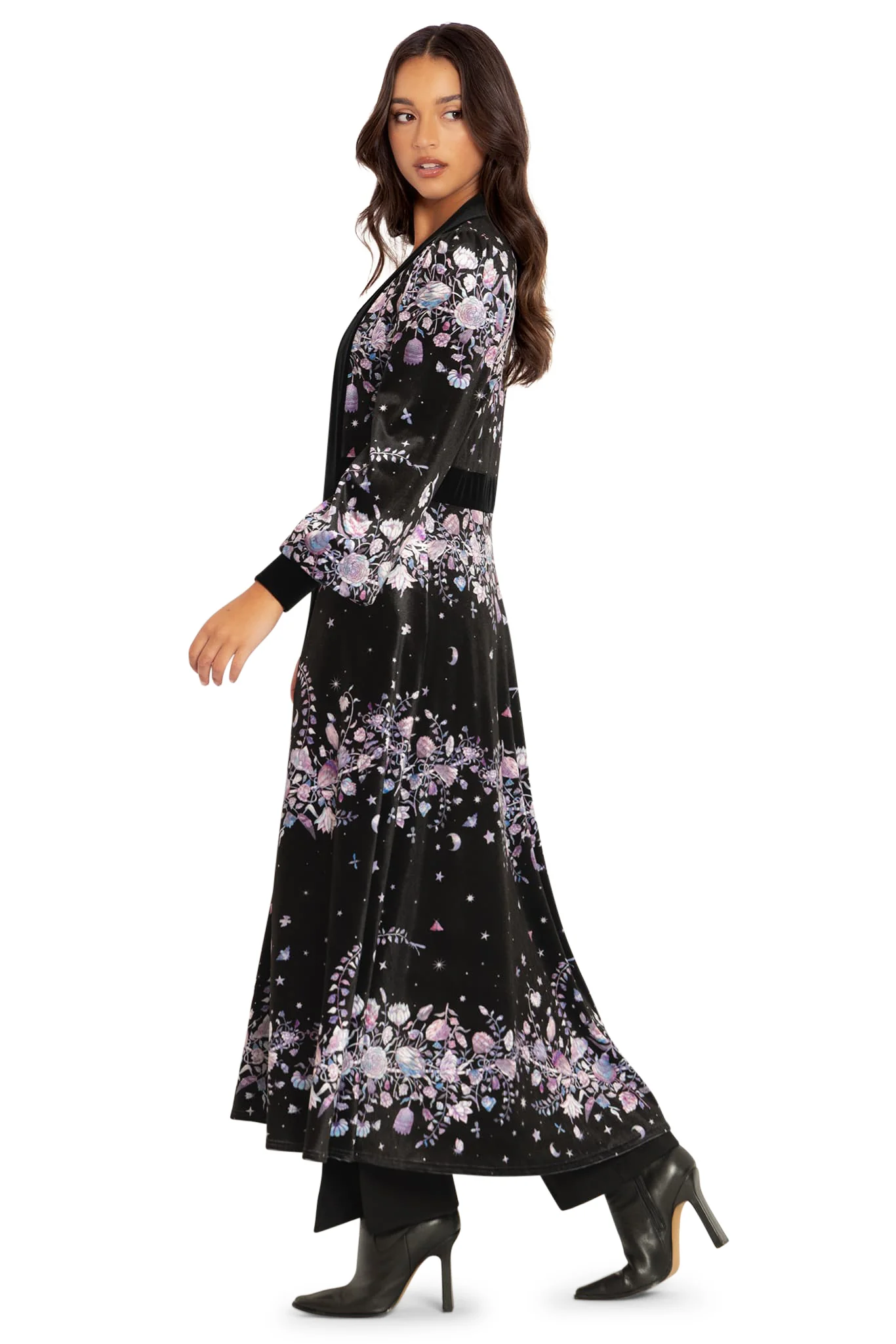 Mother Of Pearl Velvet Maxi Jacket - Image 6