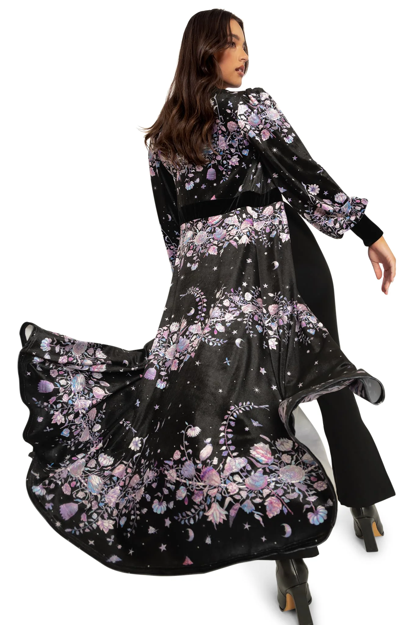 Mother Of Pearl Velvet Maxi Jacket - Image 7