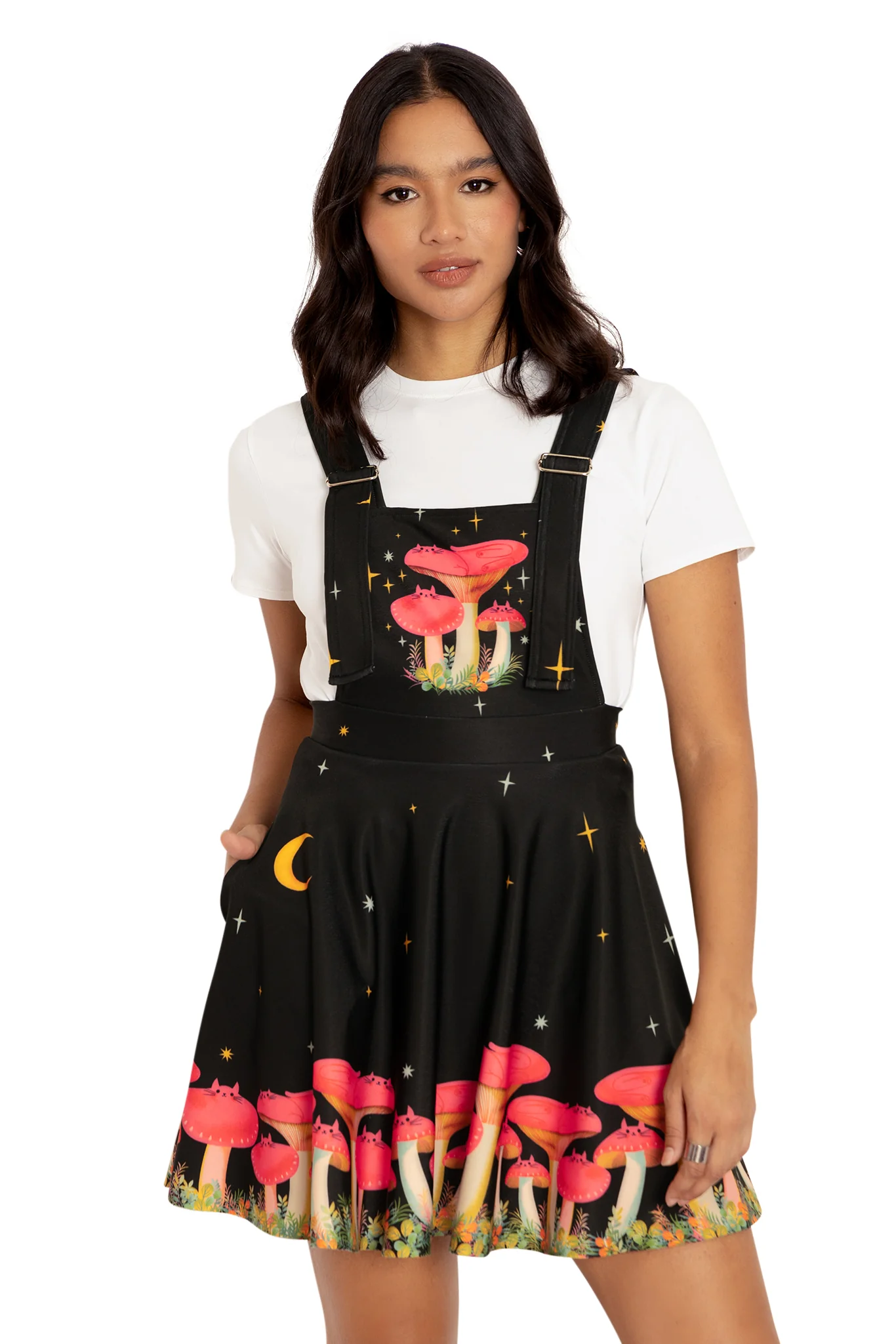 Mushroom Cats Apron Dress - Image 6