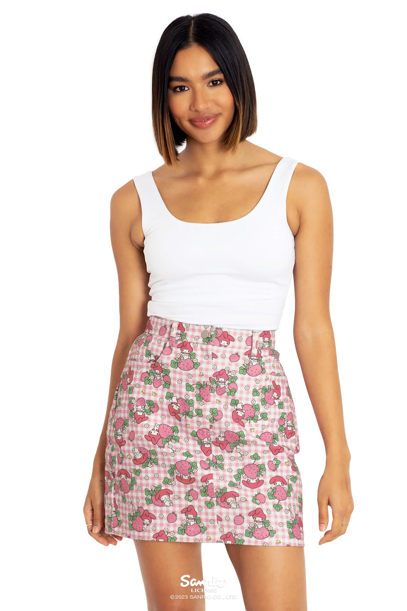 My Melody Strawberry Fields Pocket Mini Skirt