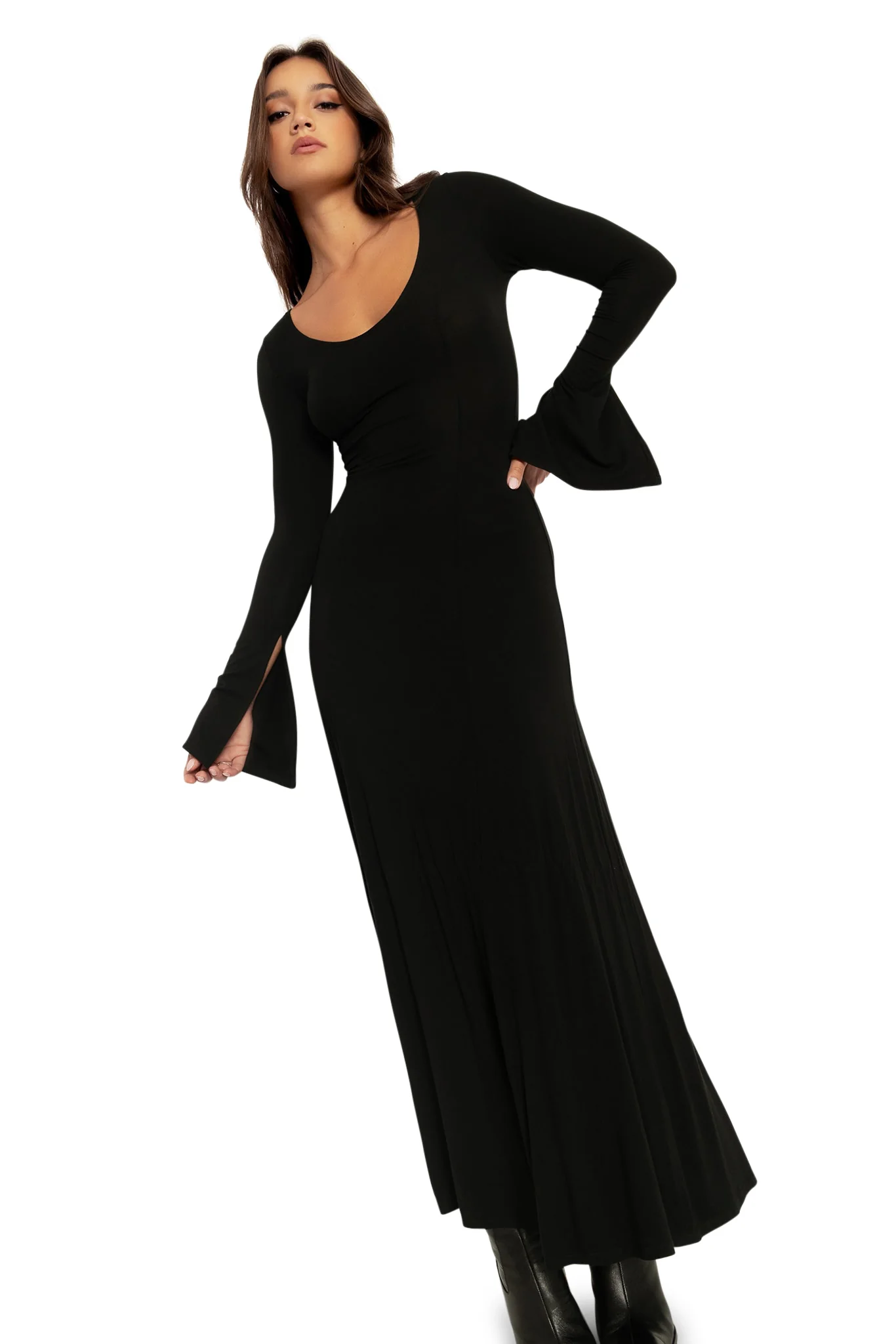 Mythos Split Sleeve Maxi Dress - Image 8