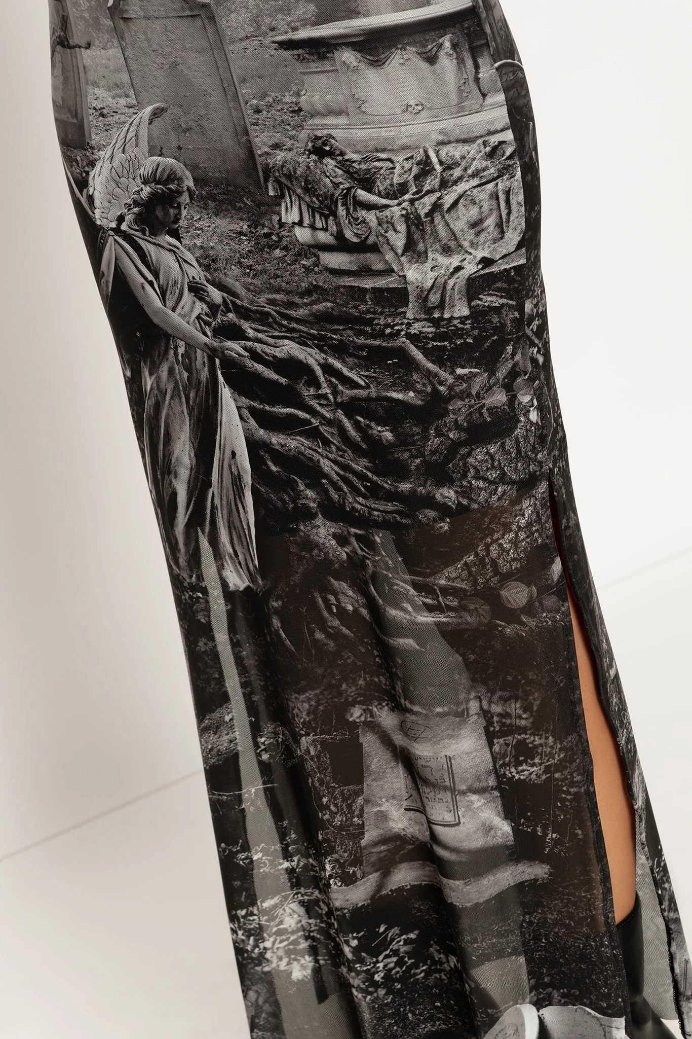 Necropolis Sheer Column Maxi Dress - Image 5