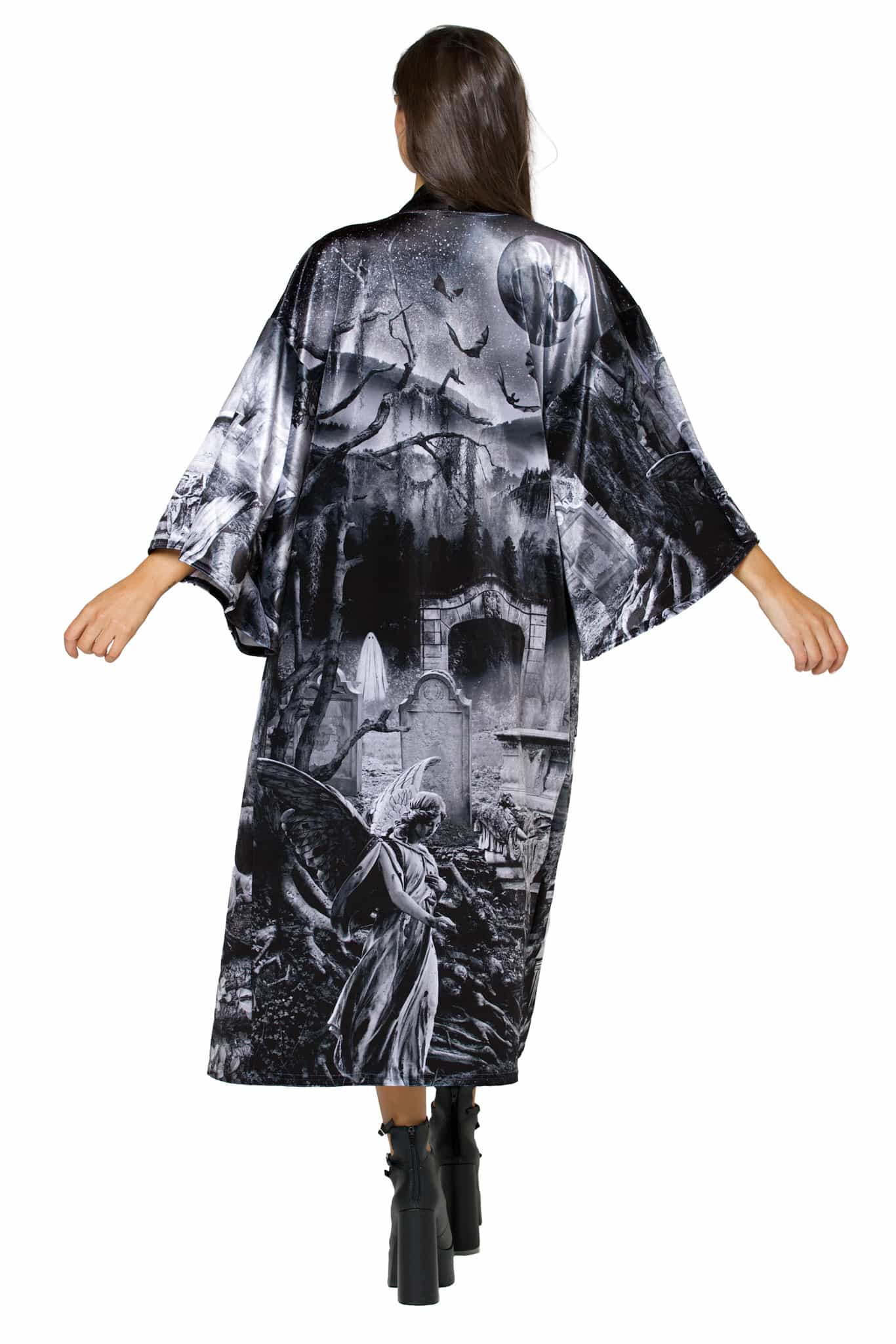 Necropolis Velvet Swan Kimono - Image 2