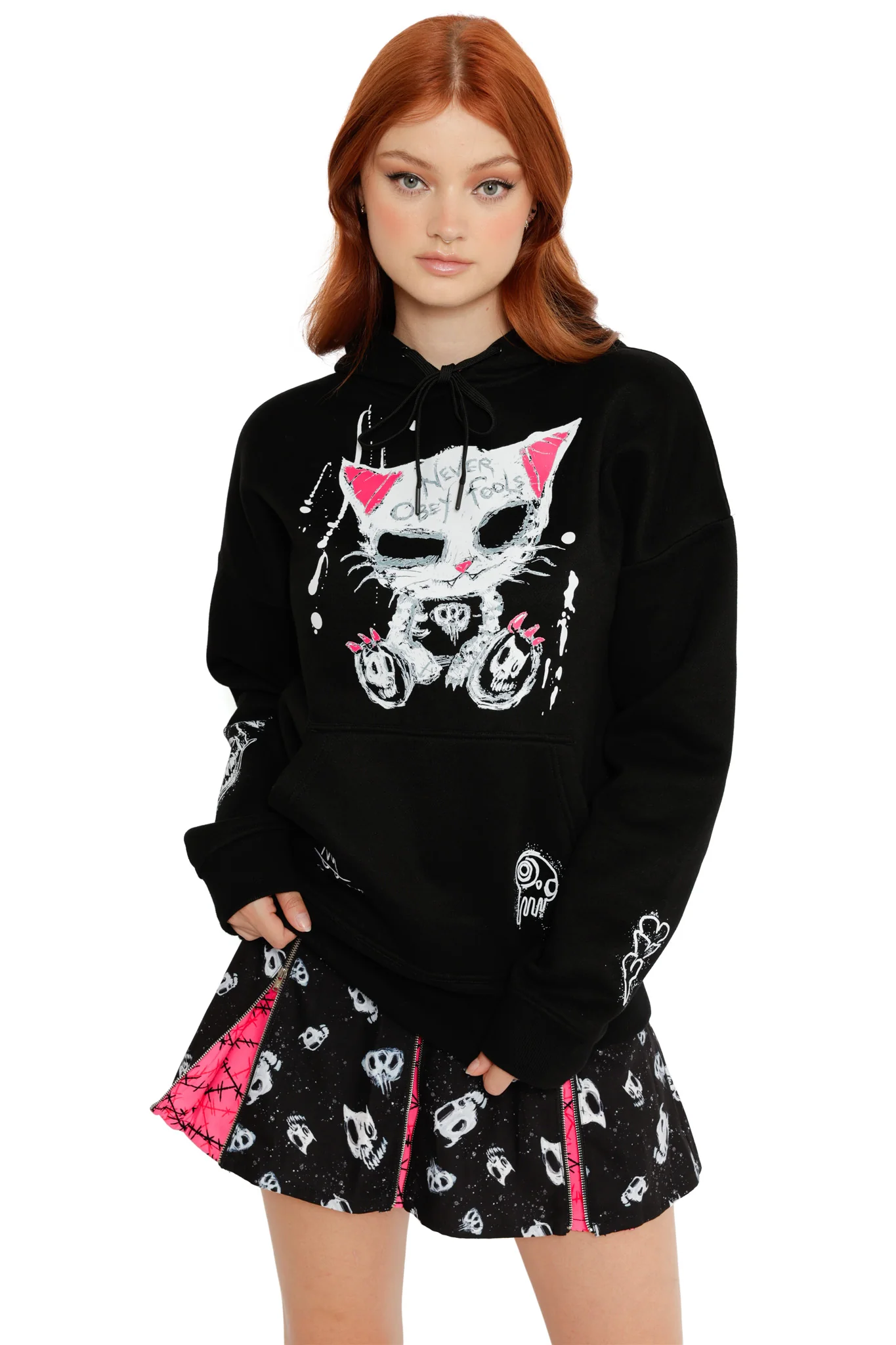 Never Obey Fools Kangaroo Pocket Hoodie - Image 5