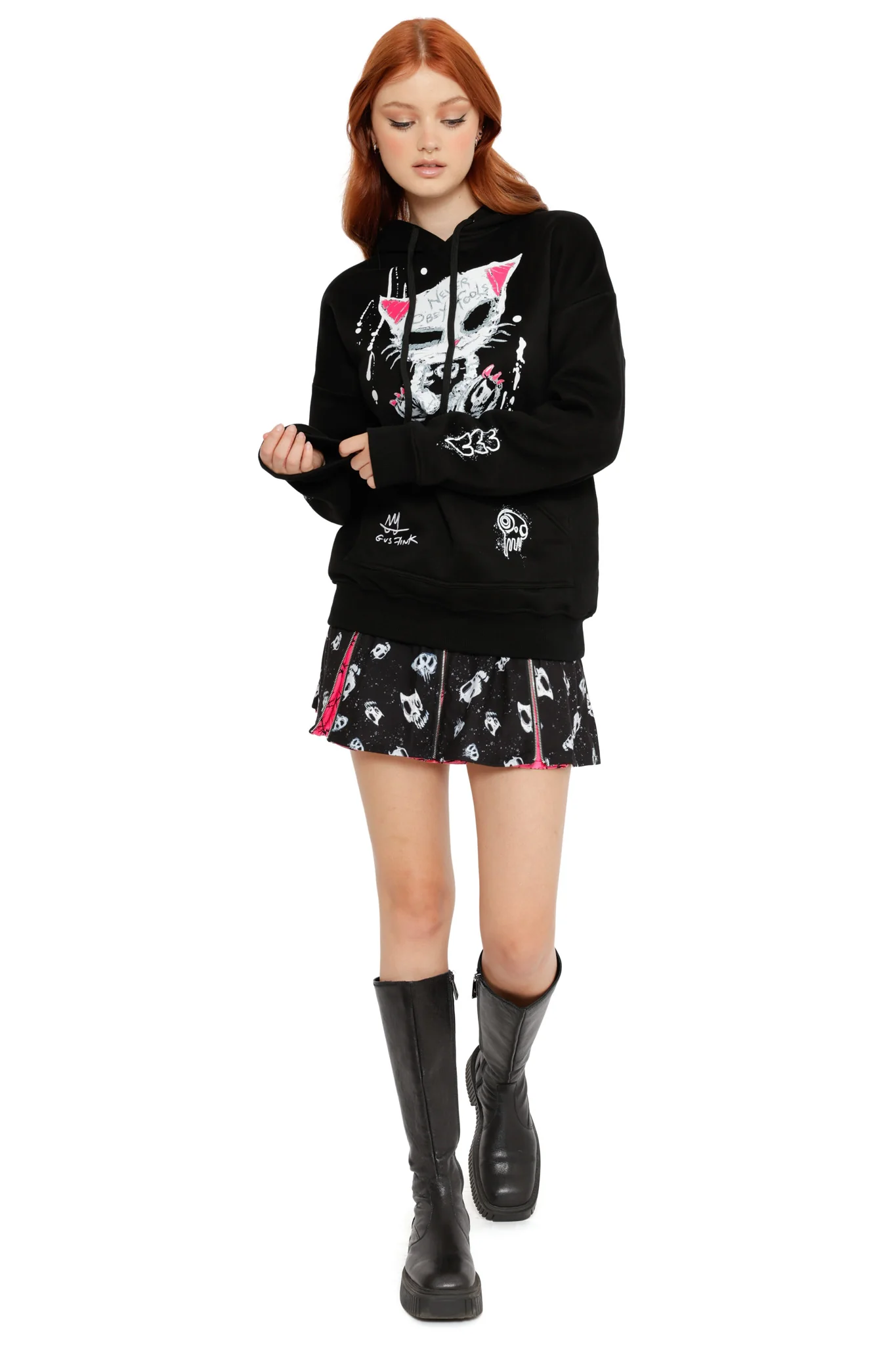 Never Obey Fools Kangaroo Pocket Hoodie - Image 8