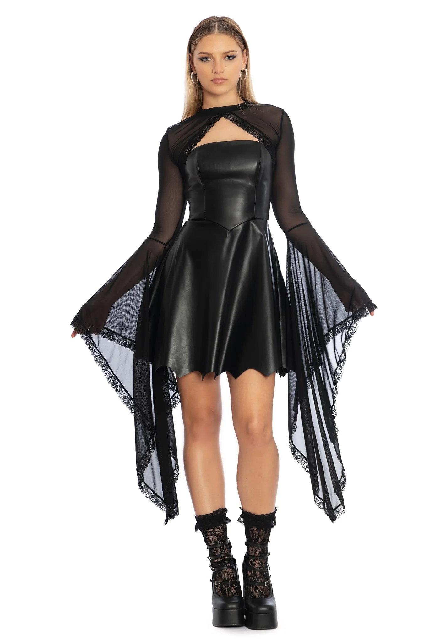 Nightwing Corseted Skater Dress - Image 7