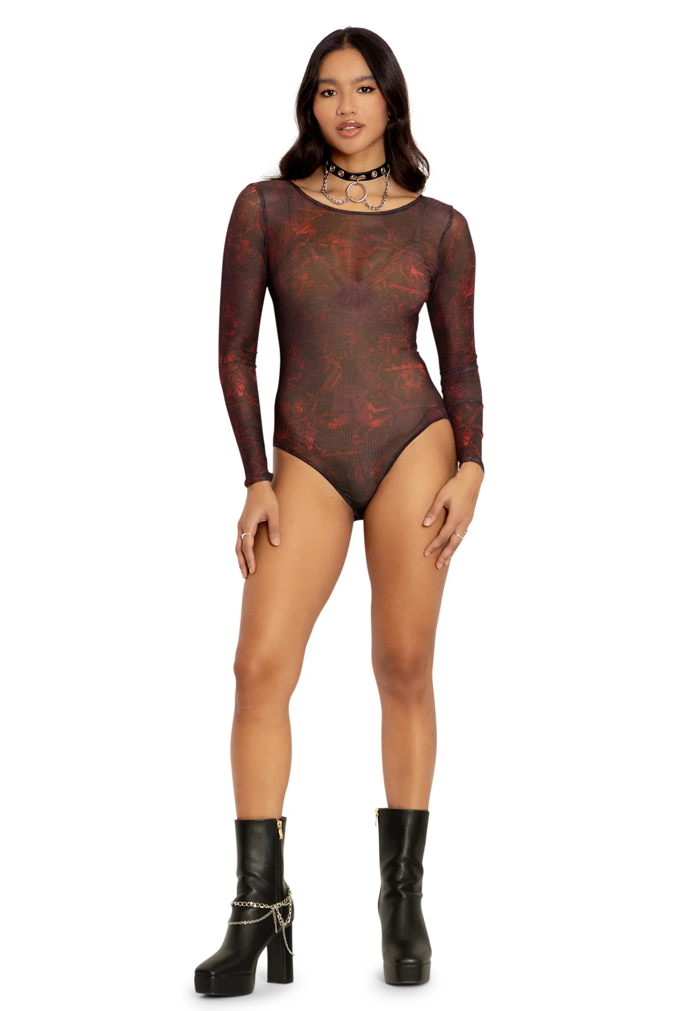 Nine Circles Sheer Long Sleeve Bodysuit - Image 6