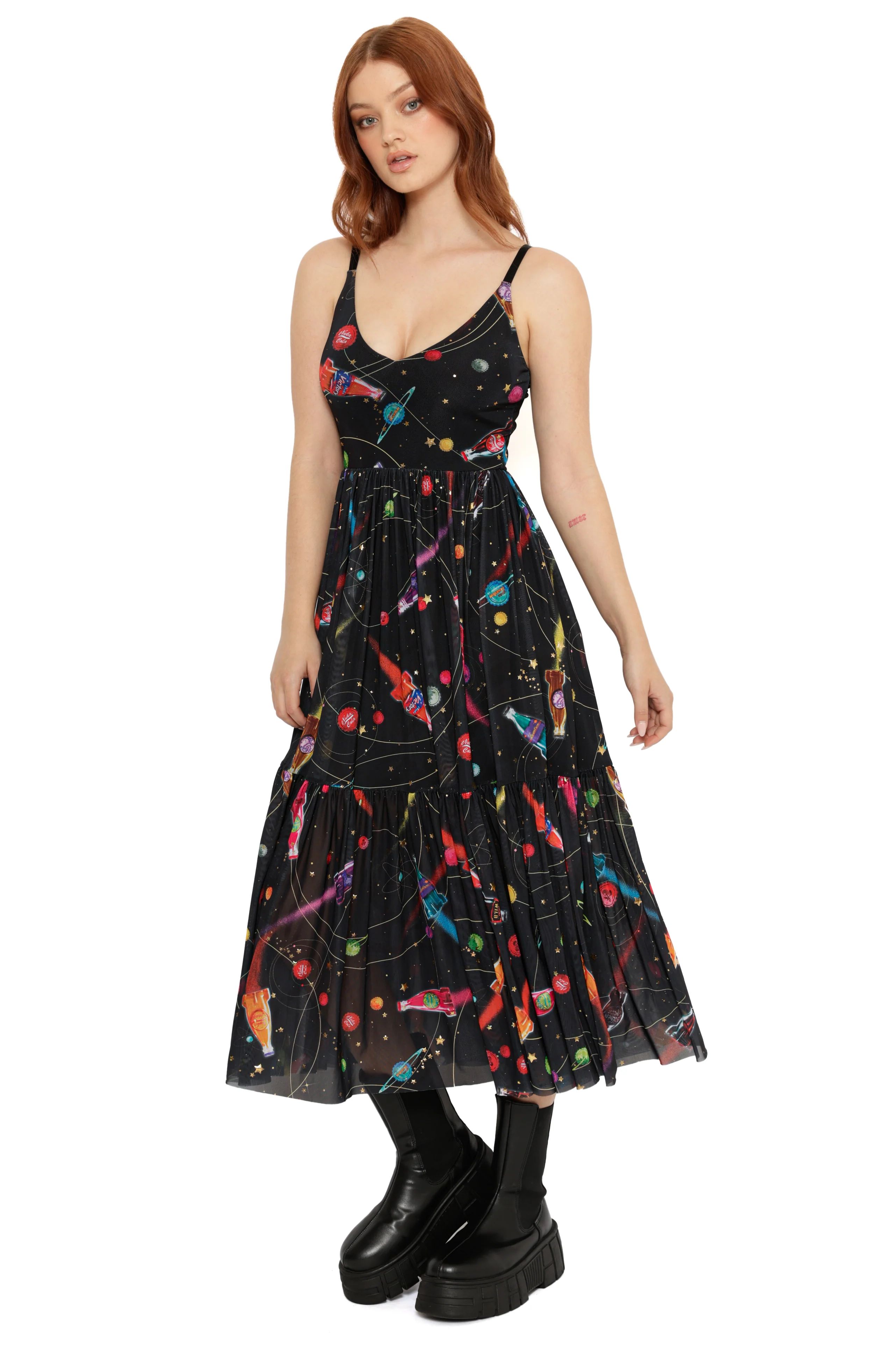 Nuka-Space Sheer Midaxi Dress - Image 5