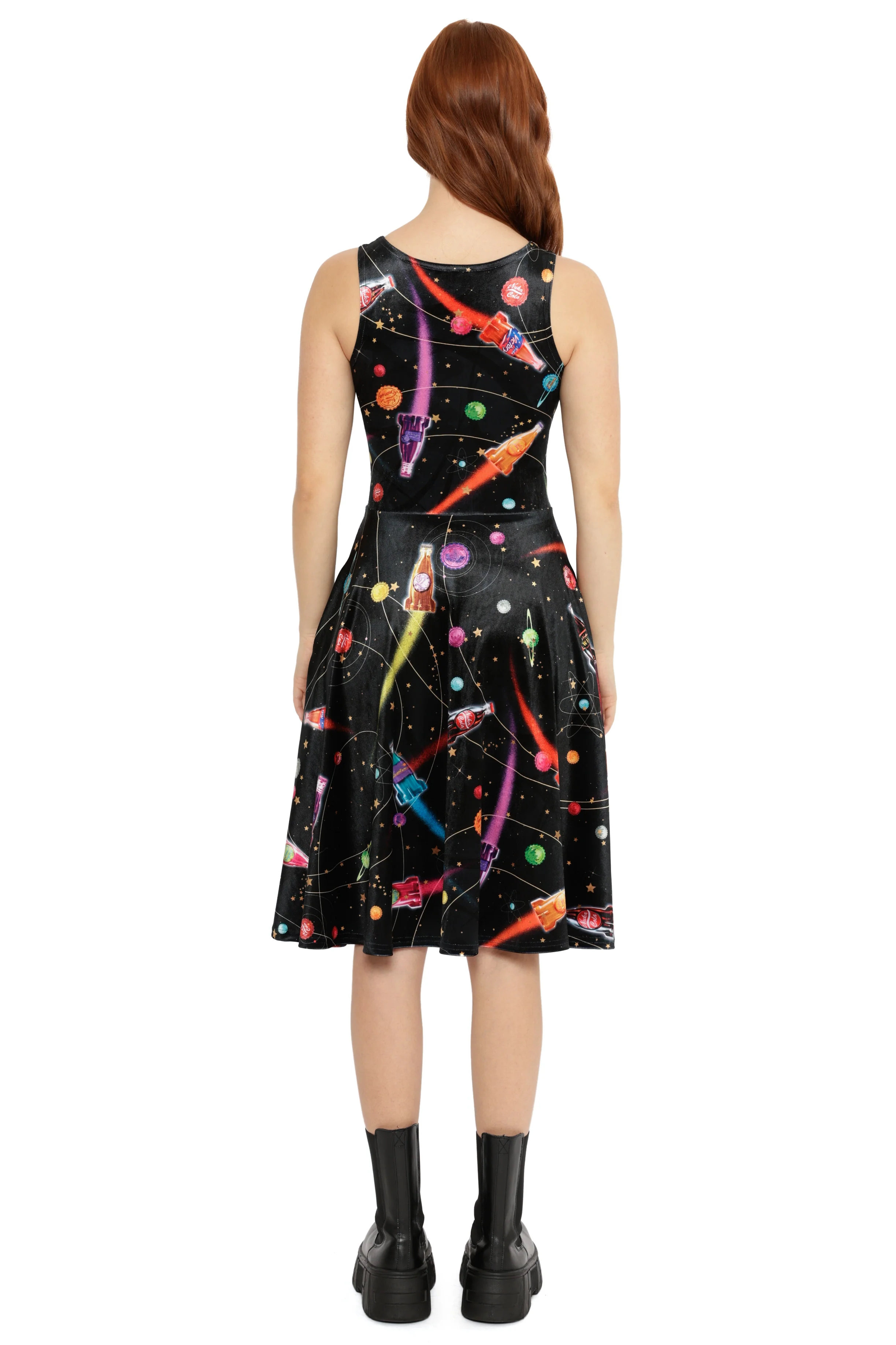 Nuka-Space Velvet Princess Midi Dress - Image 3