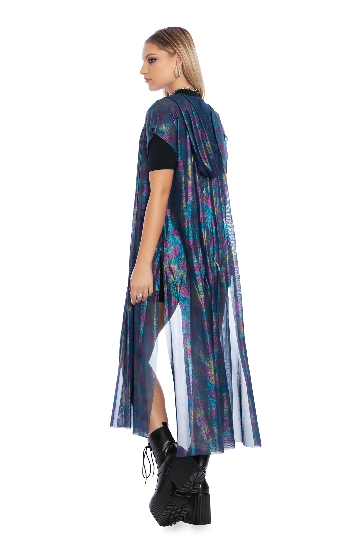 Ocean Gleam Sleeveless Wrap Robe - Image 6