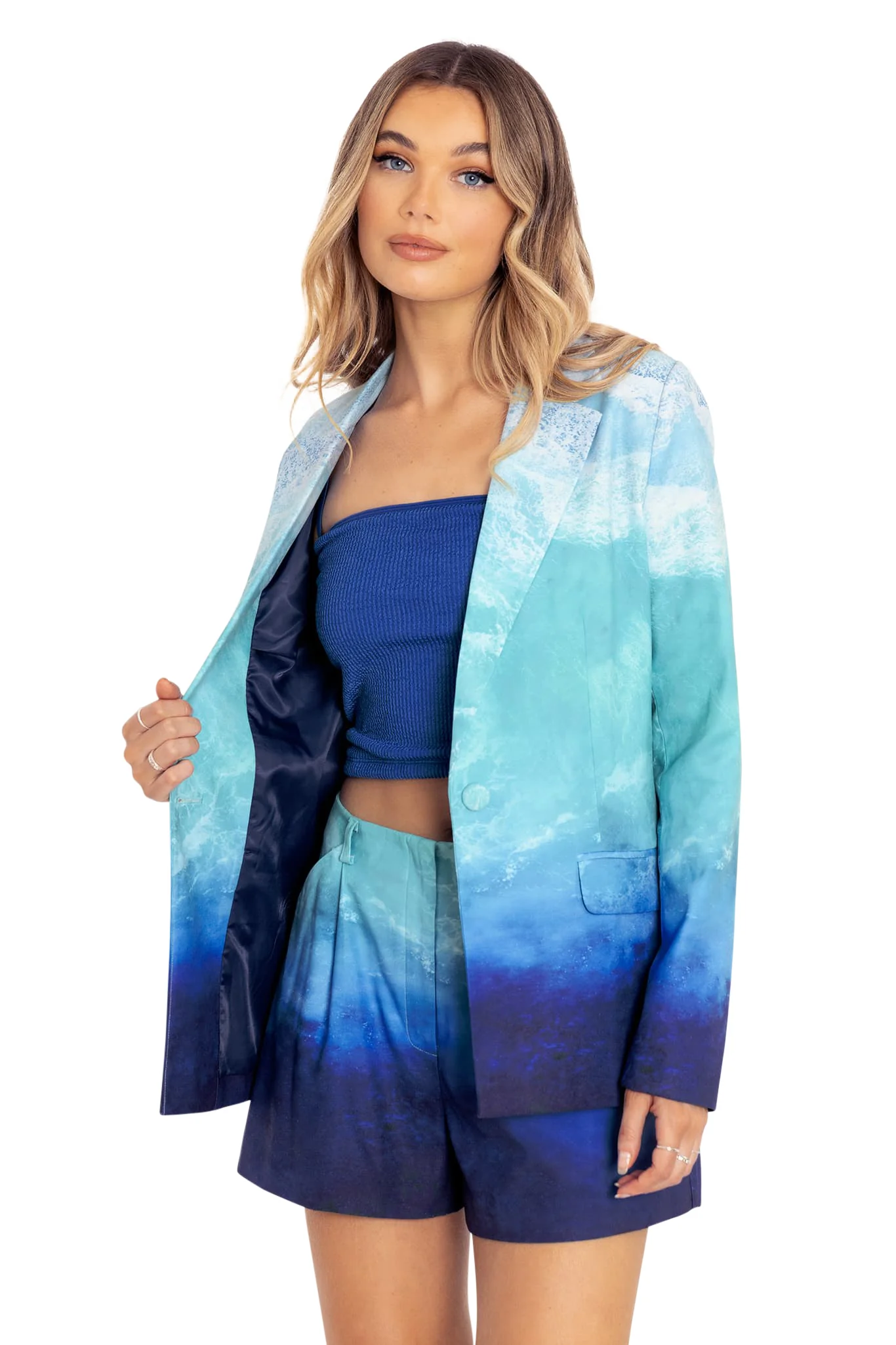 Ocean Waves Blazer