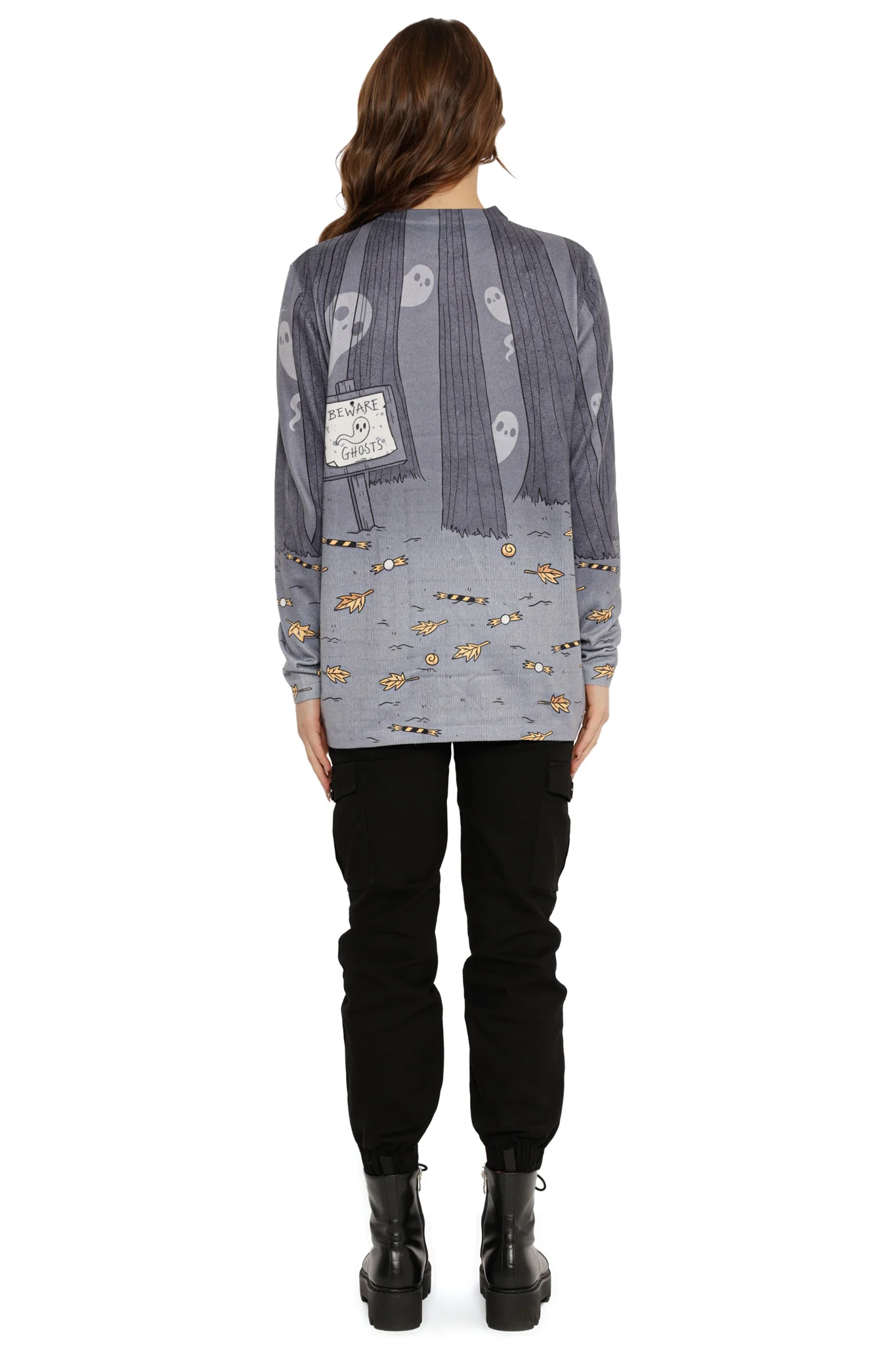 Oh Sheet! Ghostie Printed Knit Sweater (Seconds) - Image 4