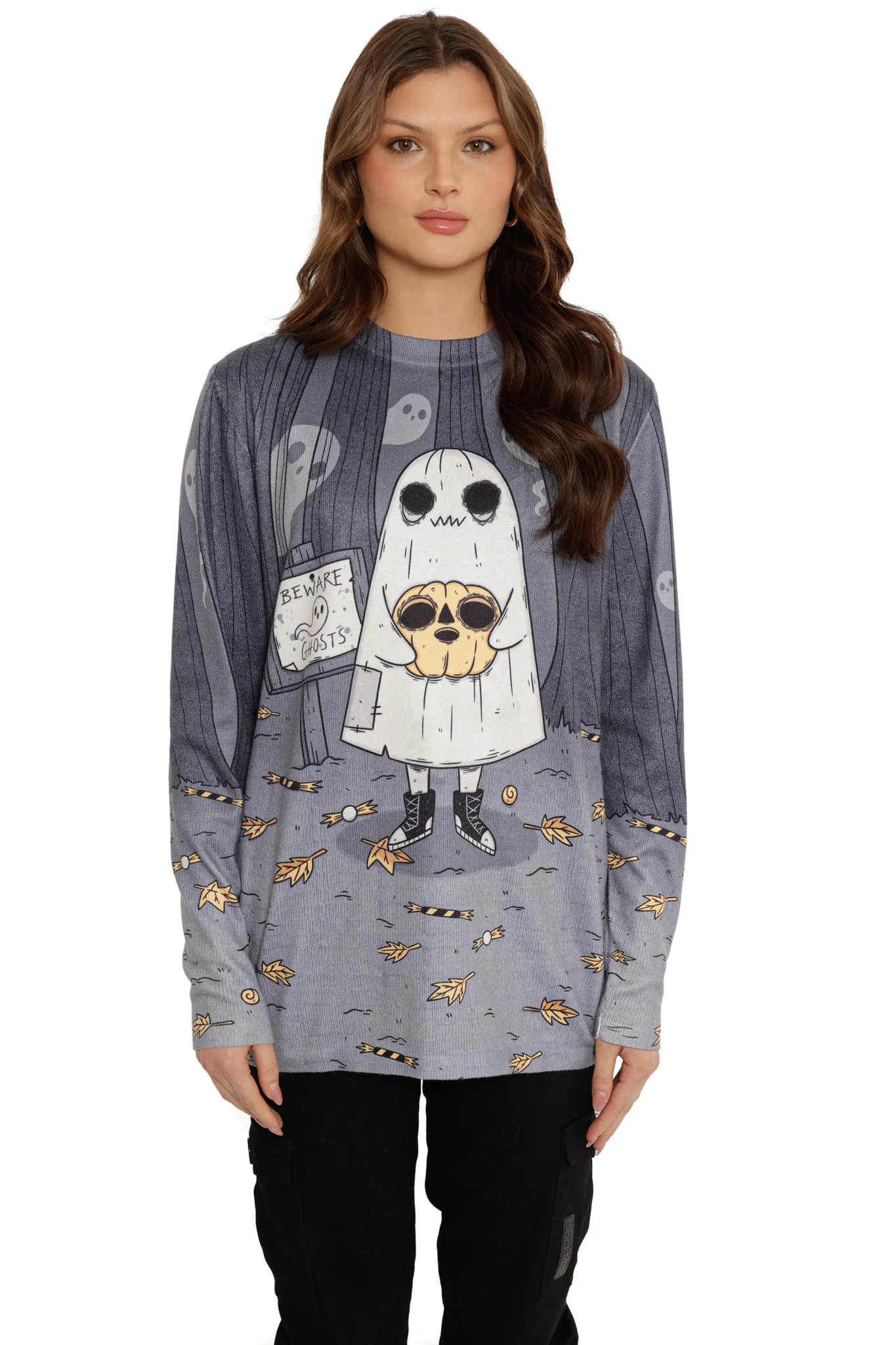 Oh Sheet! Ghostie Printed Knit Sweater (Seconds) - Image 7