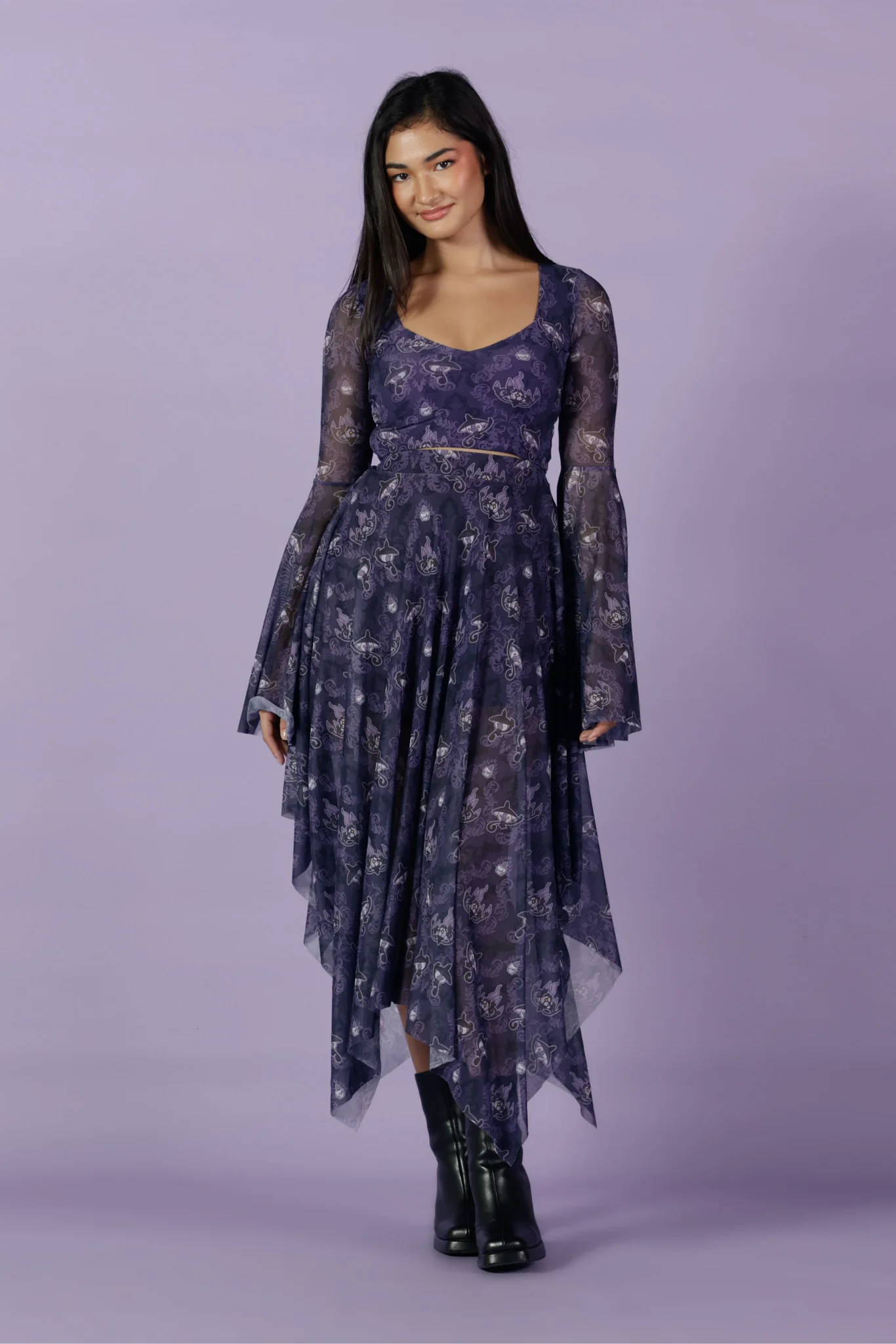 Ornamental Chandelure Handkerchief Skirt