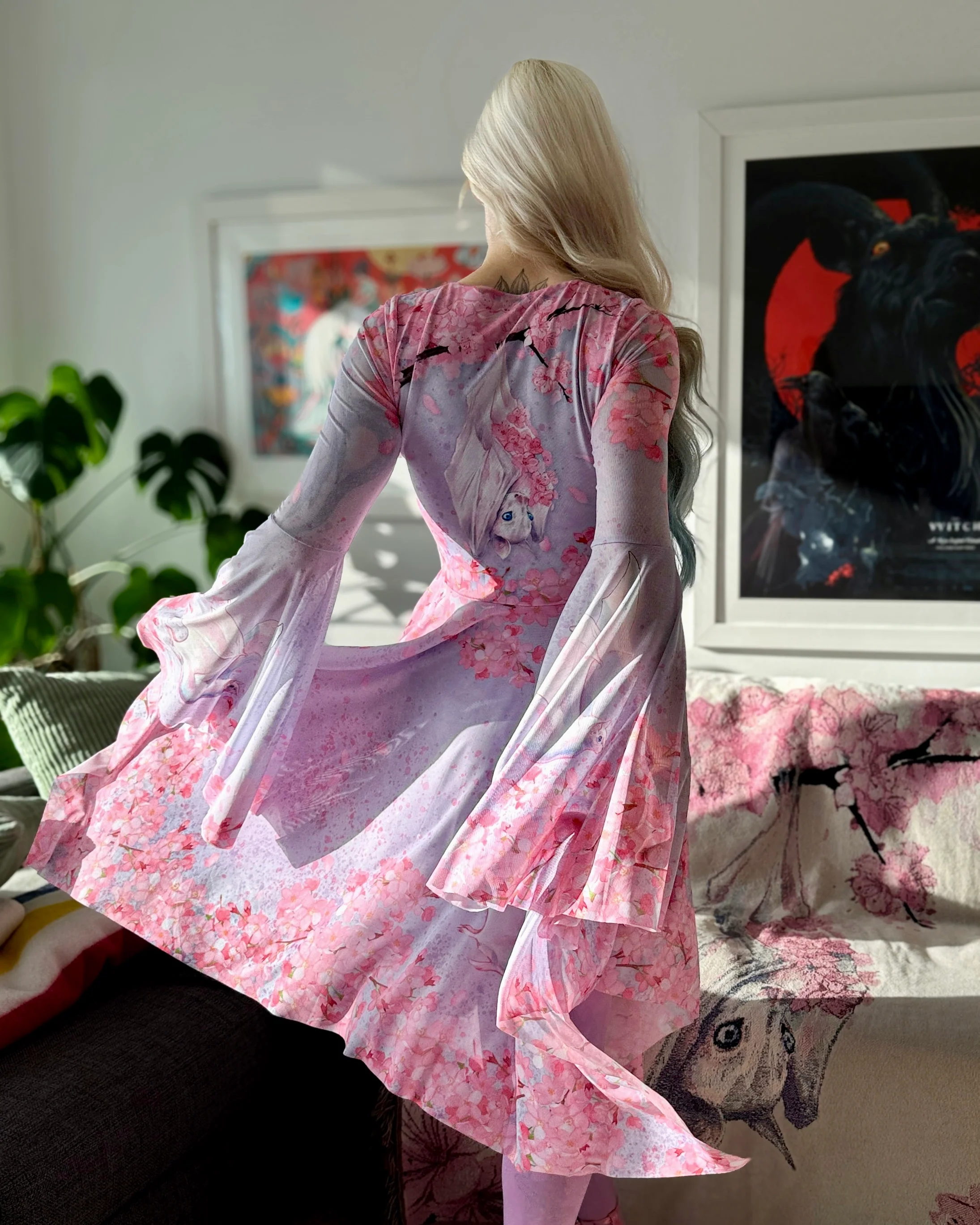 Pearl in Sakura Spectre Handkerchief Dress - Image 2
