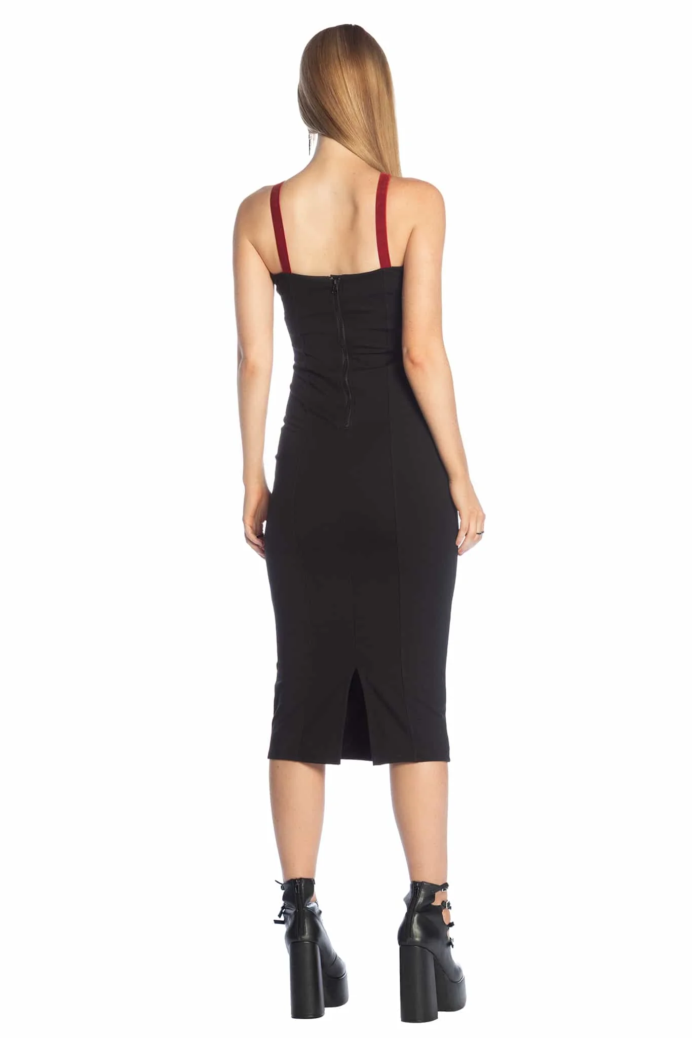 Pentagram Ponte Bodycon Midaxi Dress - Image 4