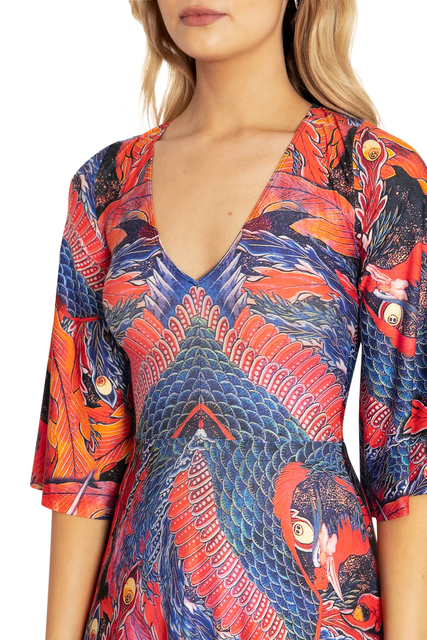 Phoenix Arising Wide Sleeve Maxi Dress - Image 3