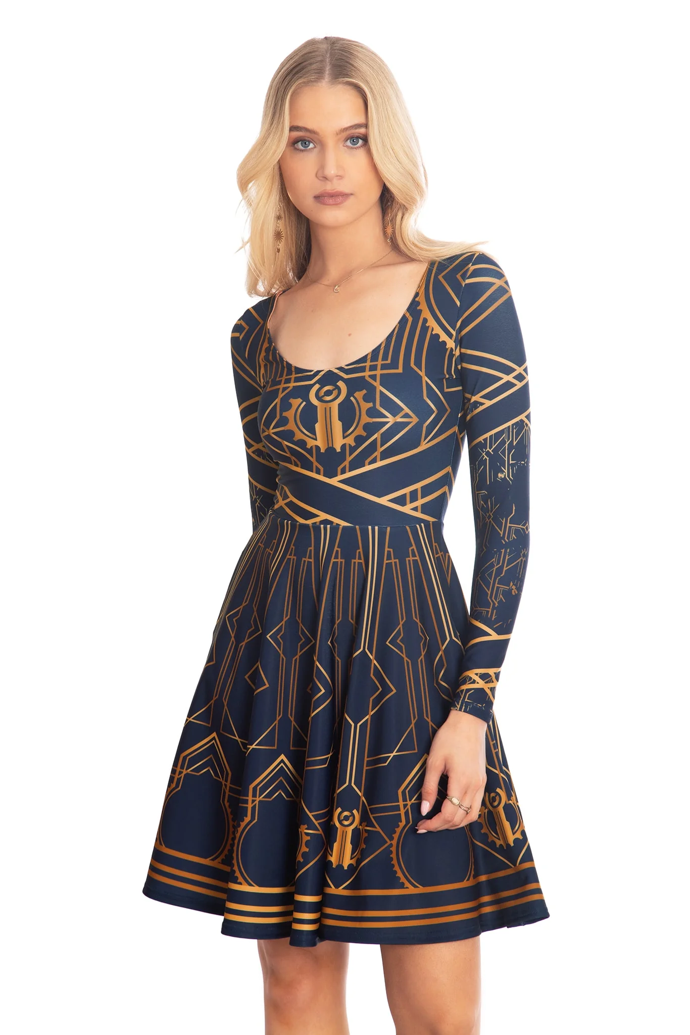 Piltover Toastie Long Sleeve Longline Dress - Image 5