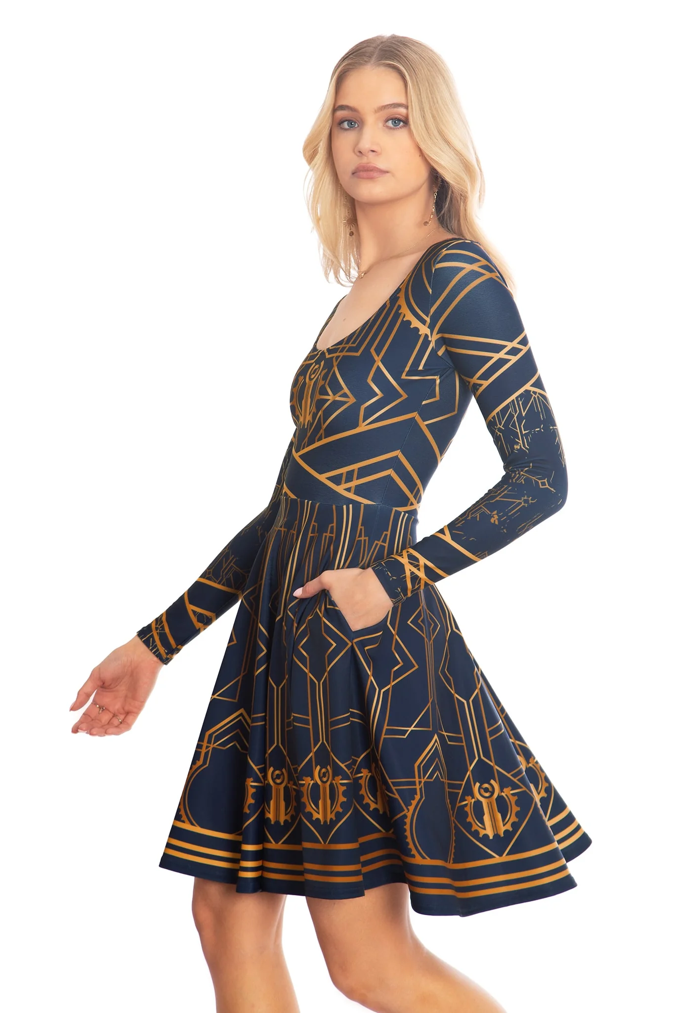 Piltover Toastie Long Sleeve Longline Dress - Image 6