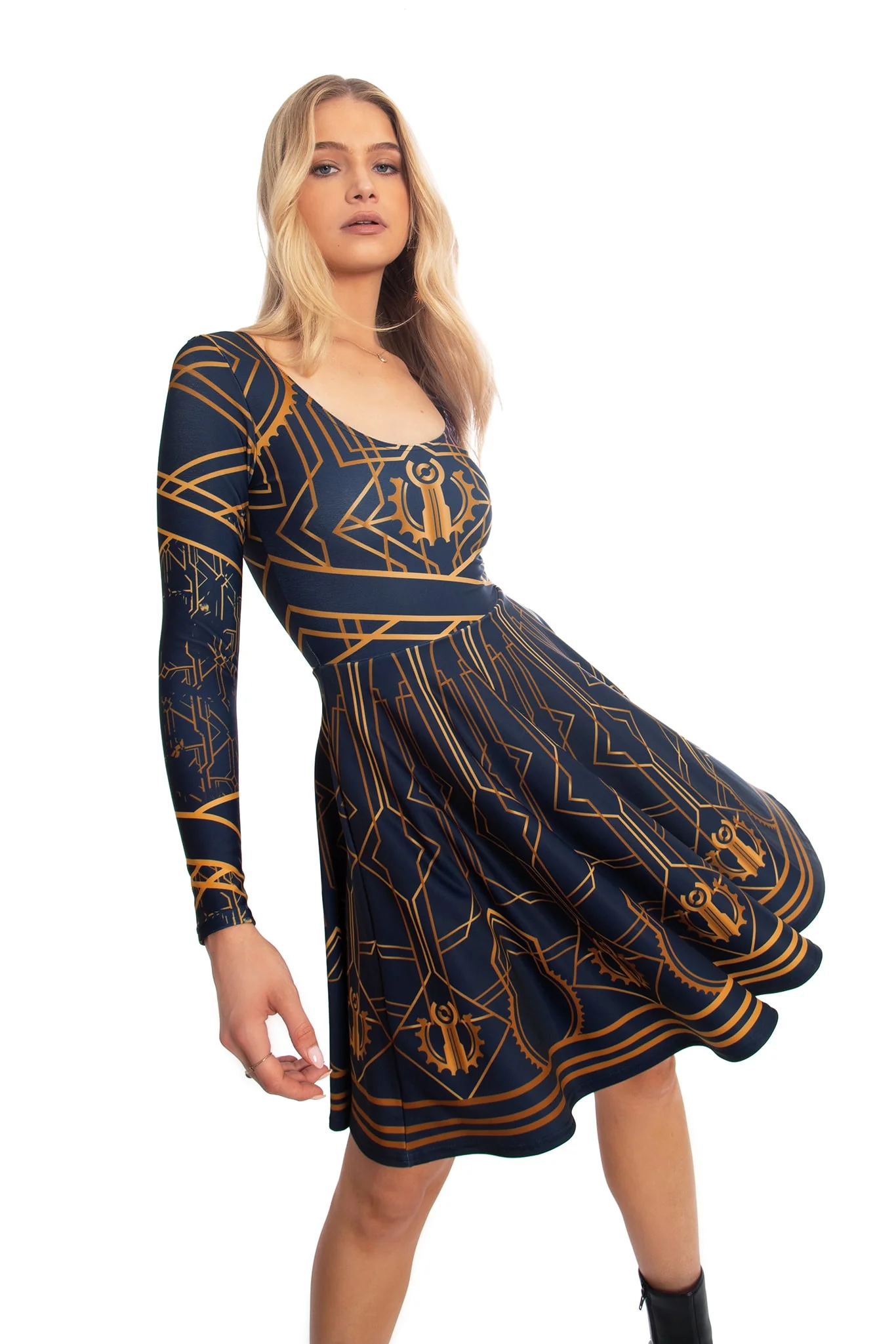 Piltover Toastie Long Sleeve Longline Dress - Image 7