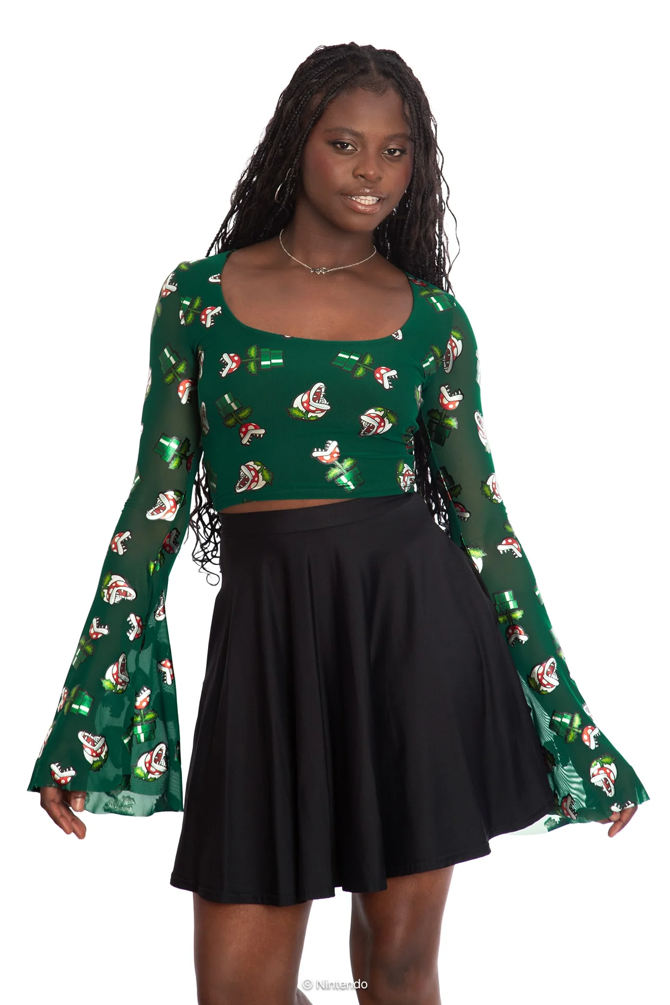 Piranha Plants Flare Top