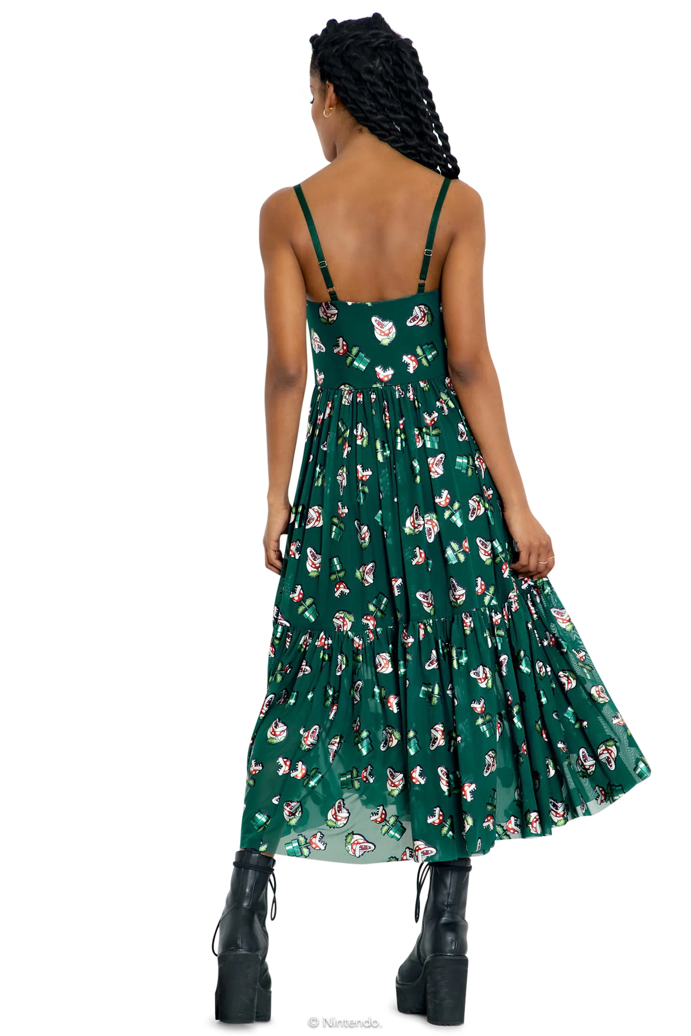 Piranha Plants Sheer Midaxi Dress - Image 2