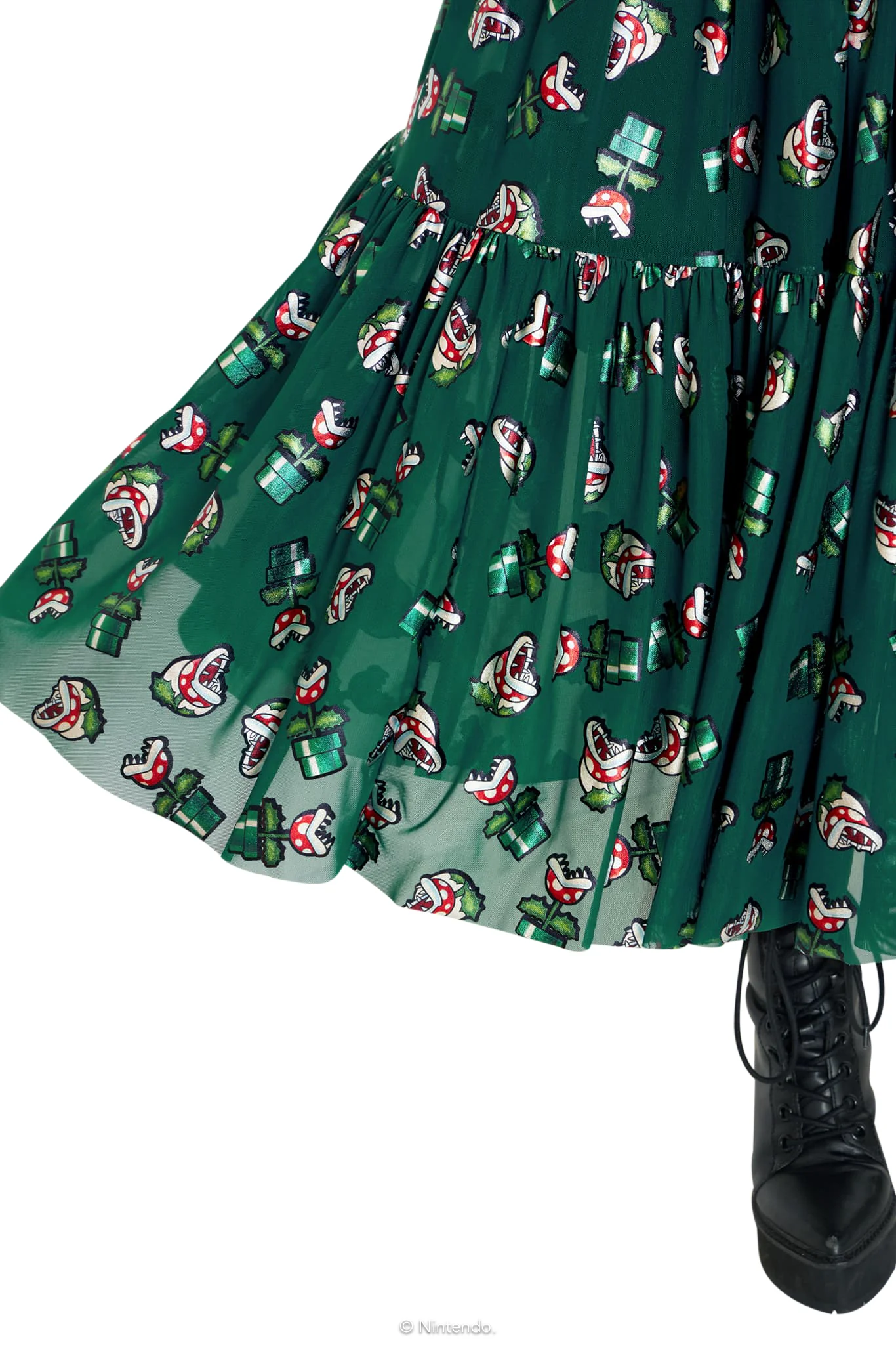 Piranha Plants Sheer Midaxi Dress - Image 3