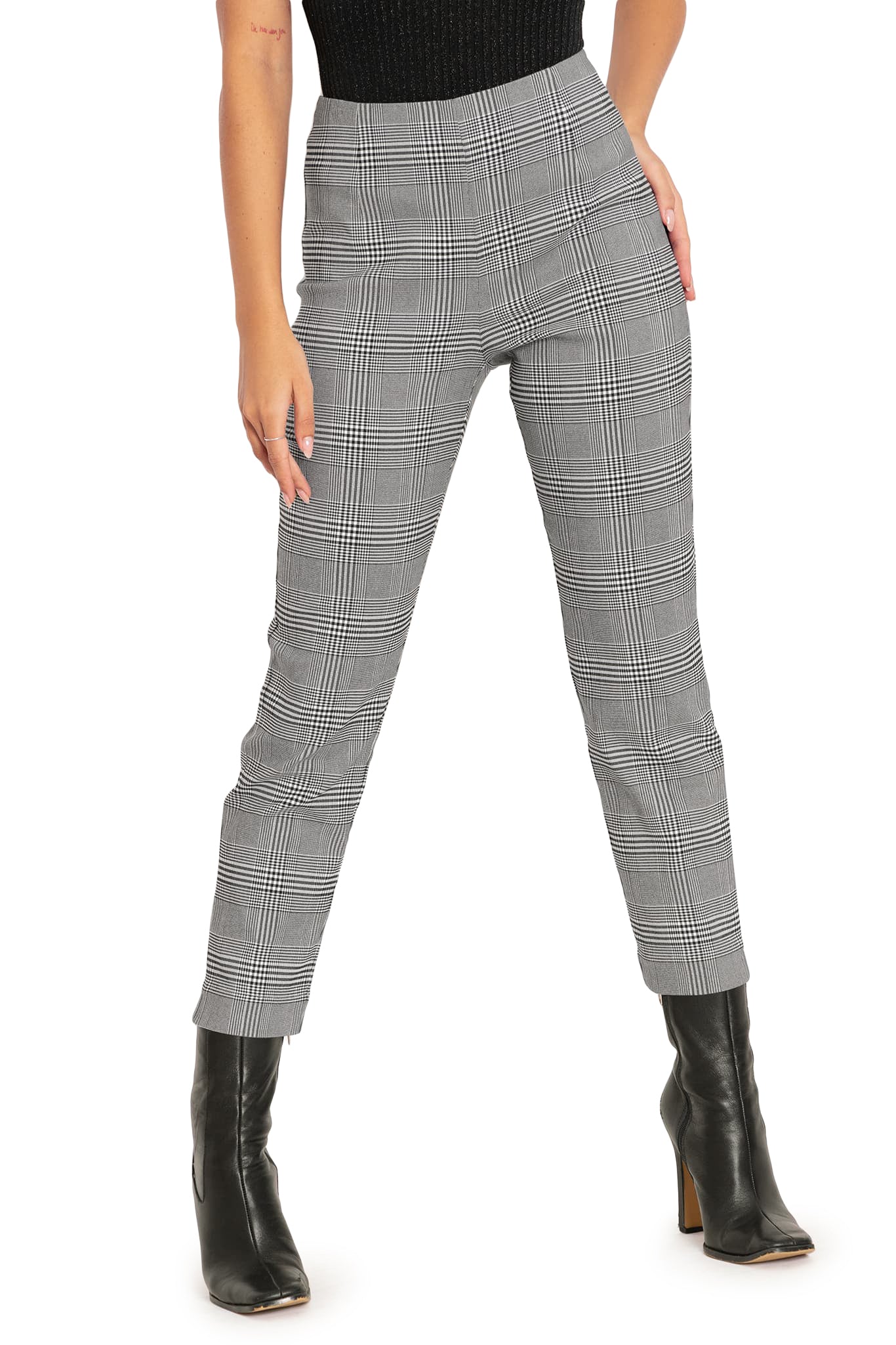 Plaid Mono Cigarette Pants - Image 7