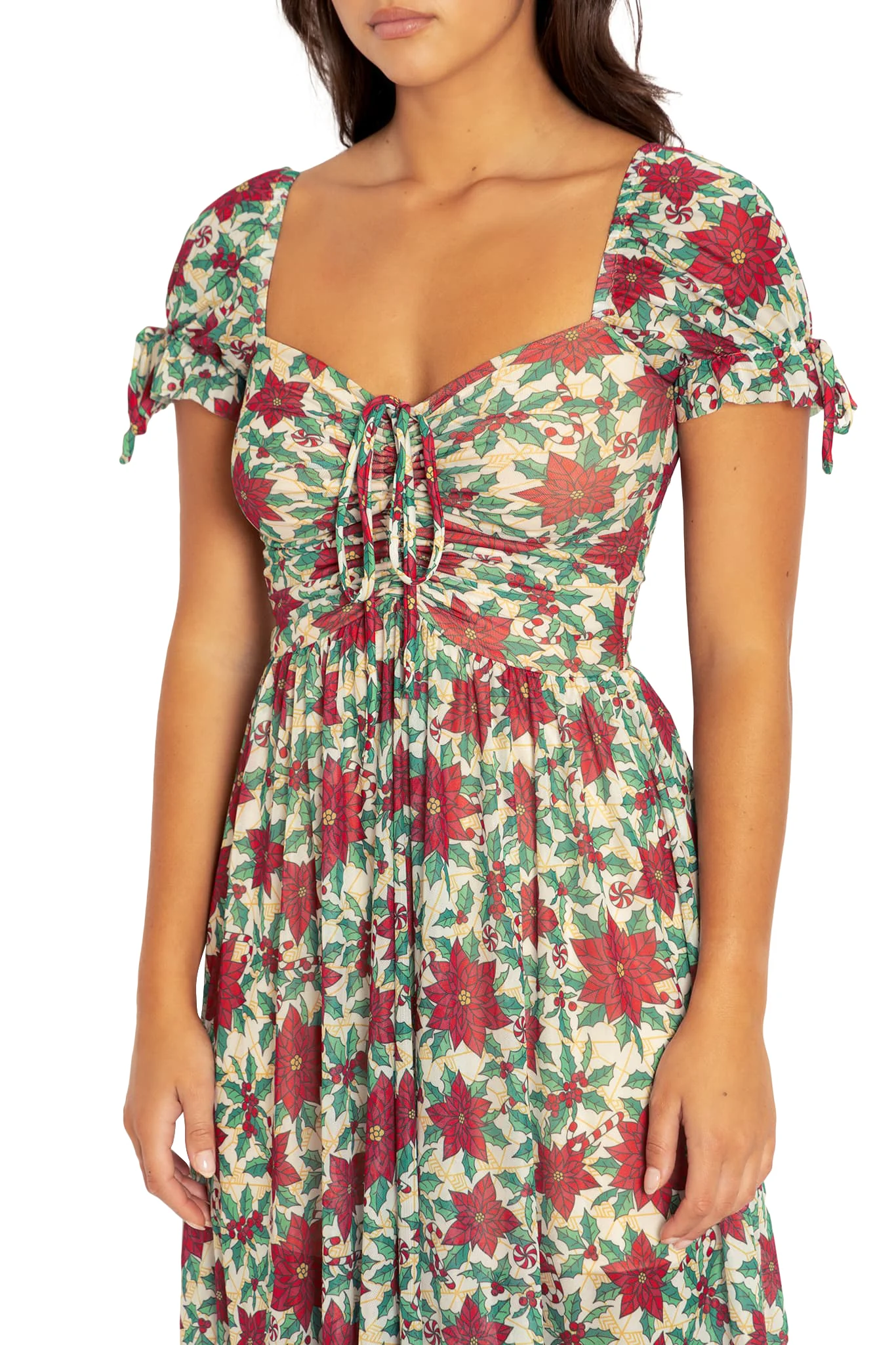 Poinsettia Tea Party Dress - Image 3
