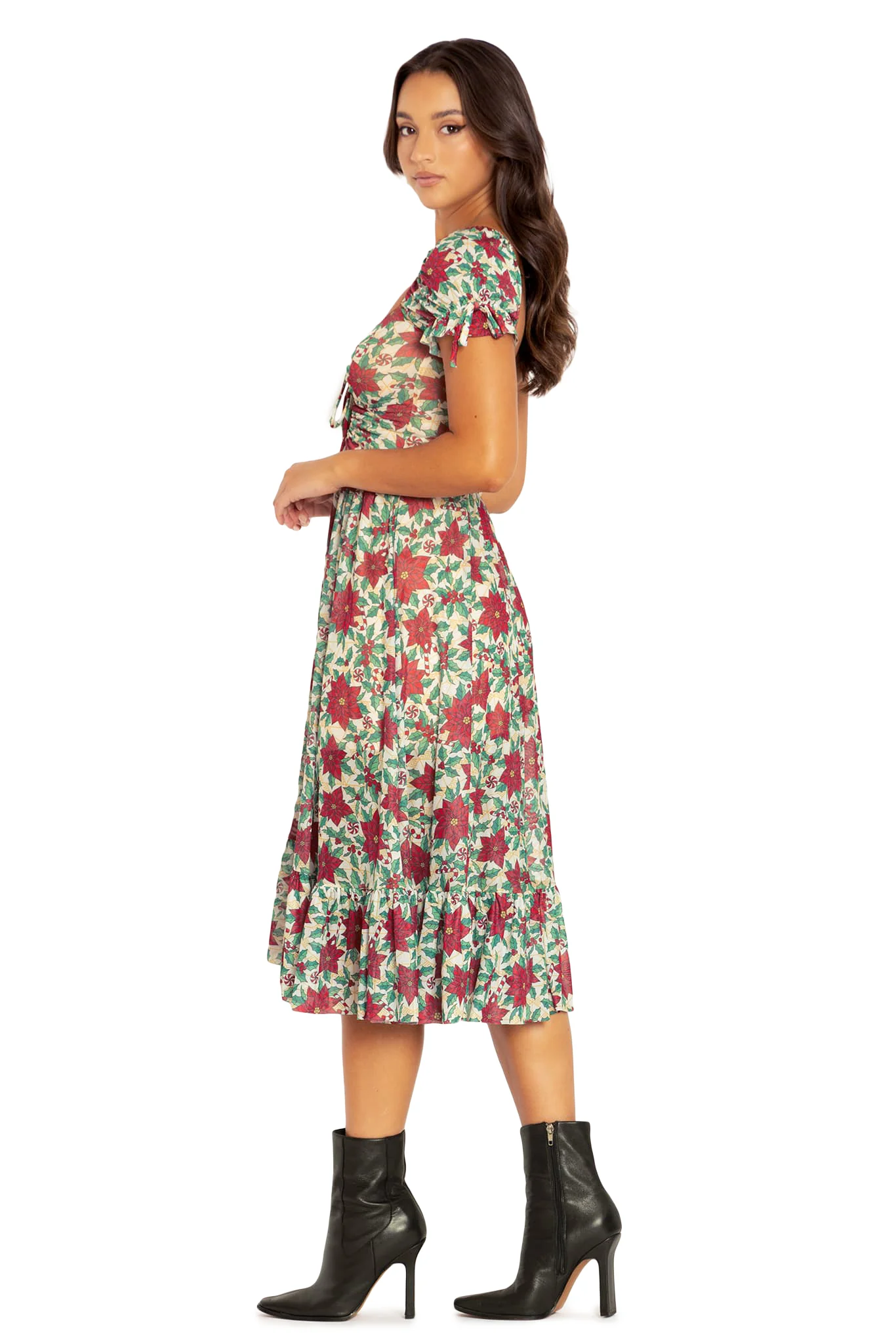 Poinsettia Tea Party Dress - Image 5
