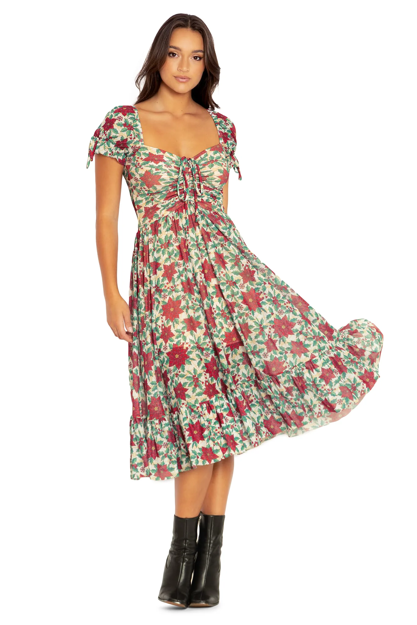 Poinsettia Tea Party Dress - Image 6