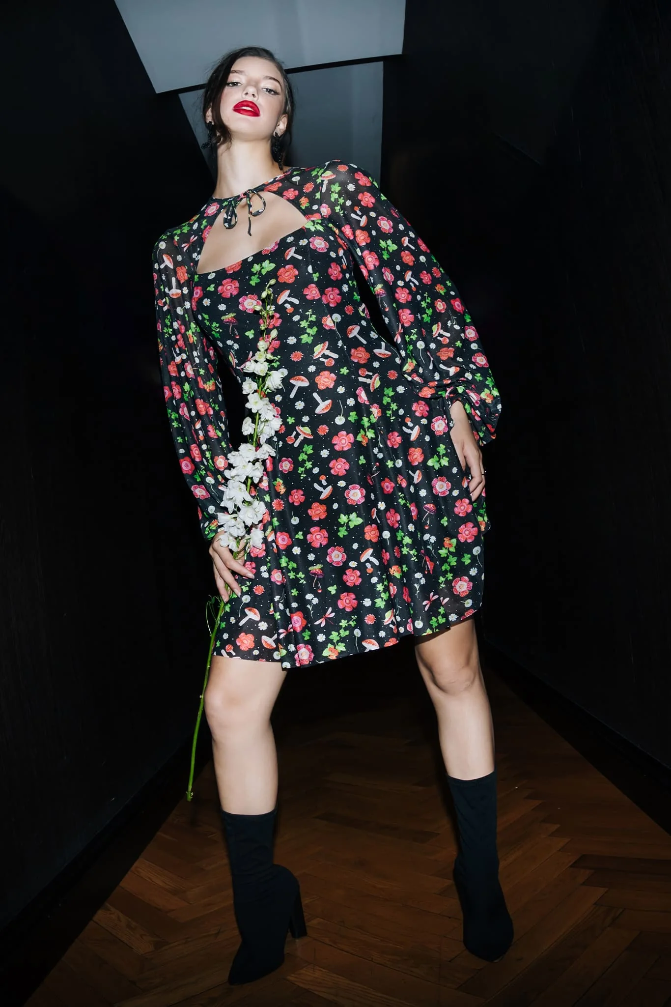 Poison Fields Shrug Bishop Dress - Image 5