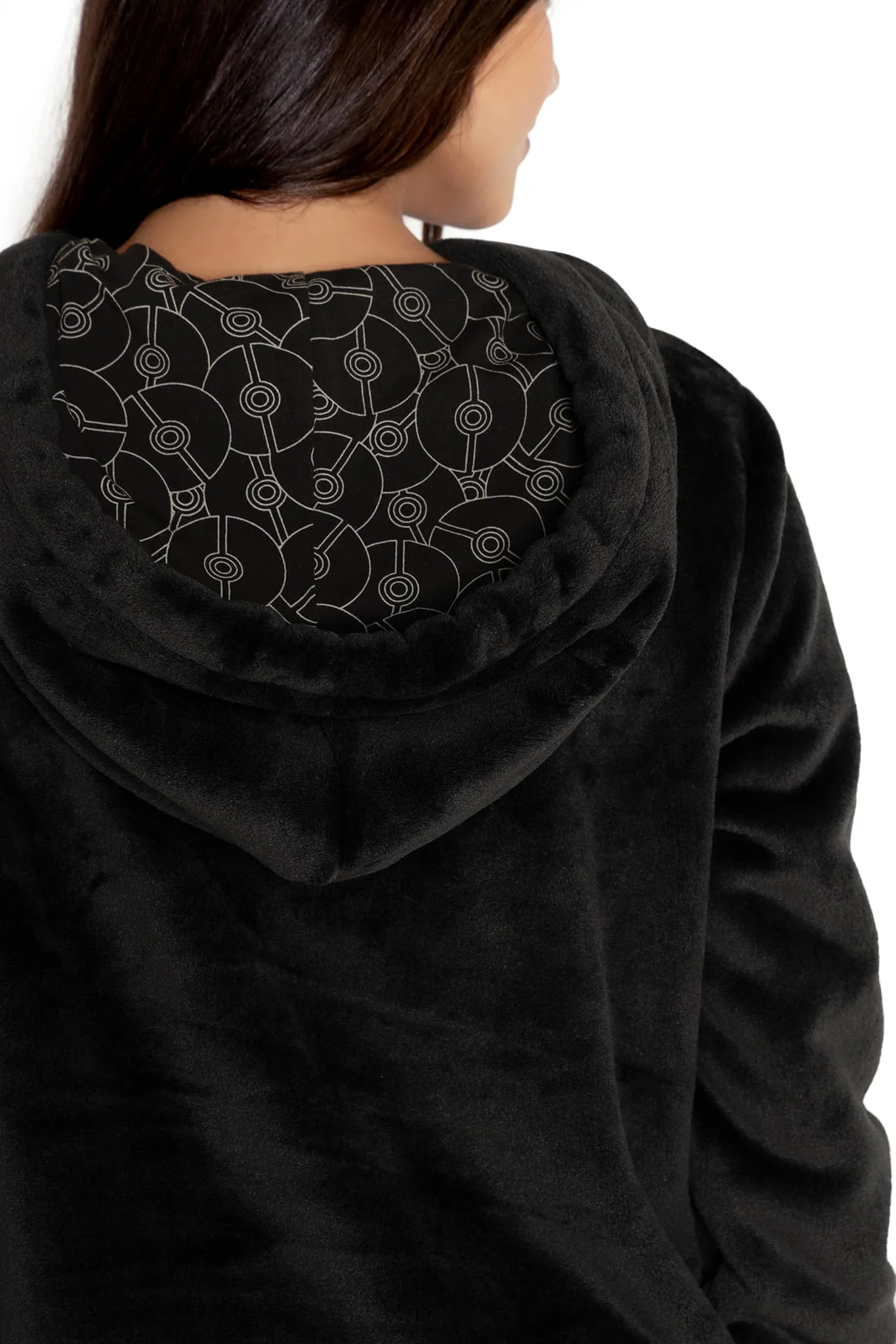 Poké Ball Mono Fluffy Hoodie - Image 6