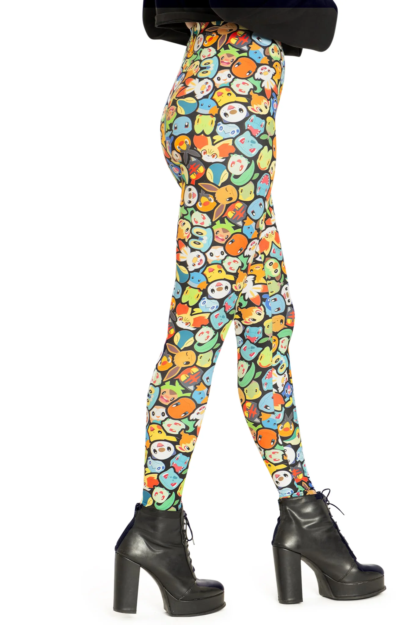 Pokémon Faces High Waisted Matte Finish Leggings - Image 3