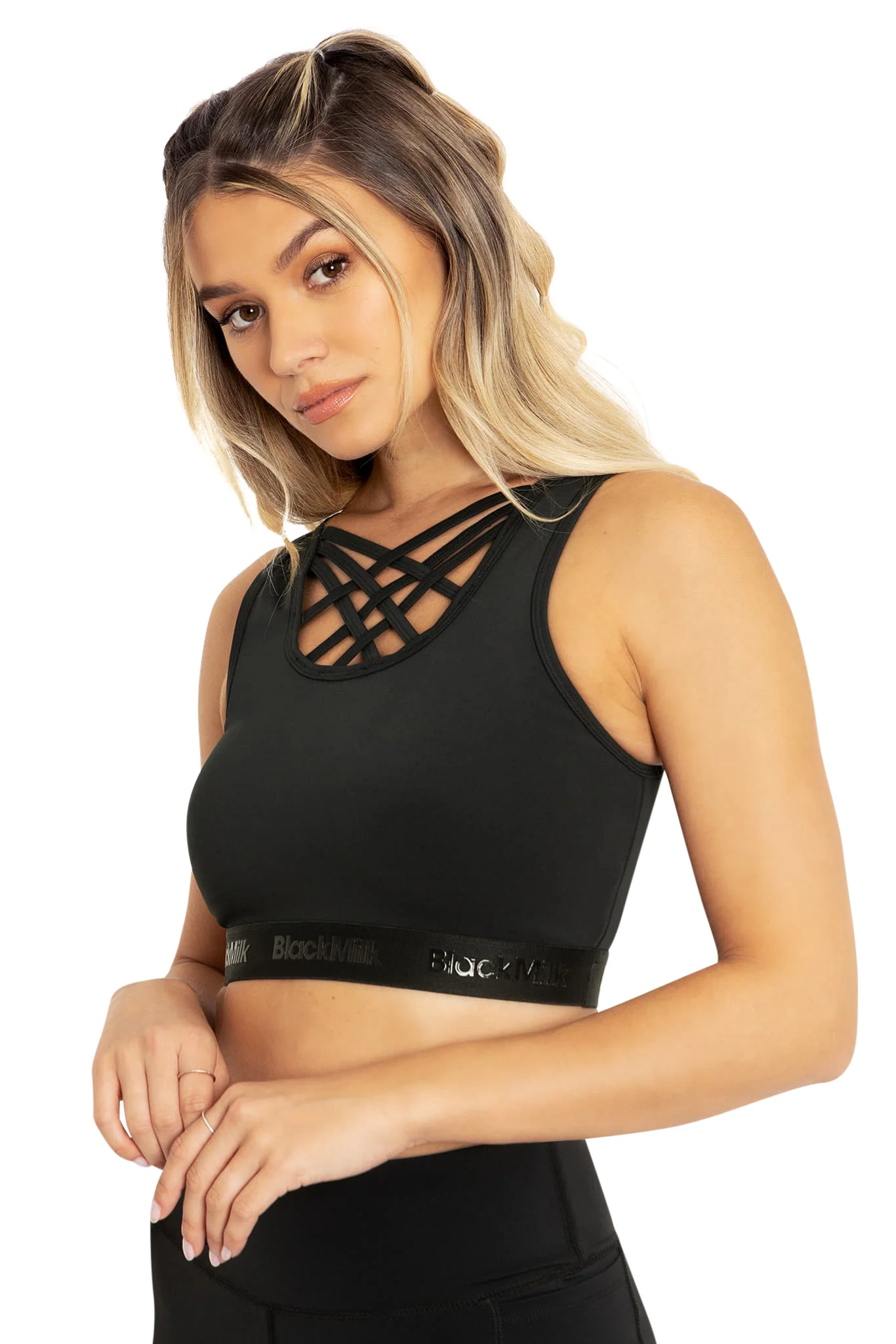 Power Up Banded Criss Cross Front Crop - Image 6