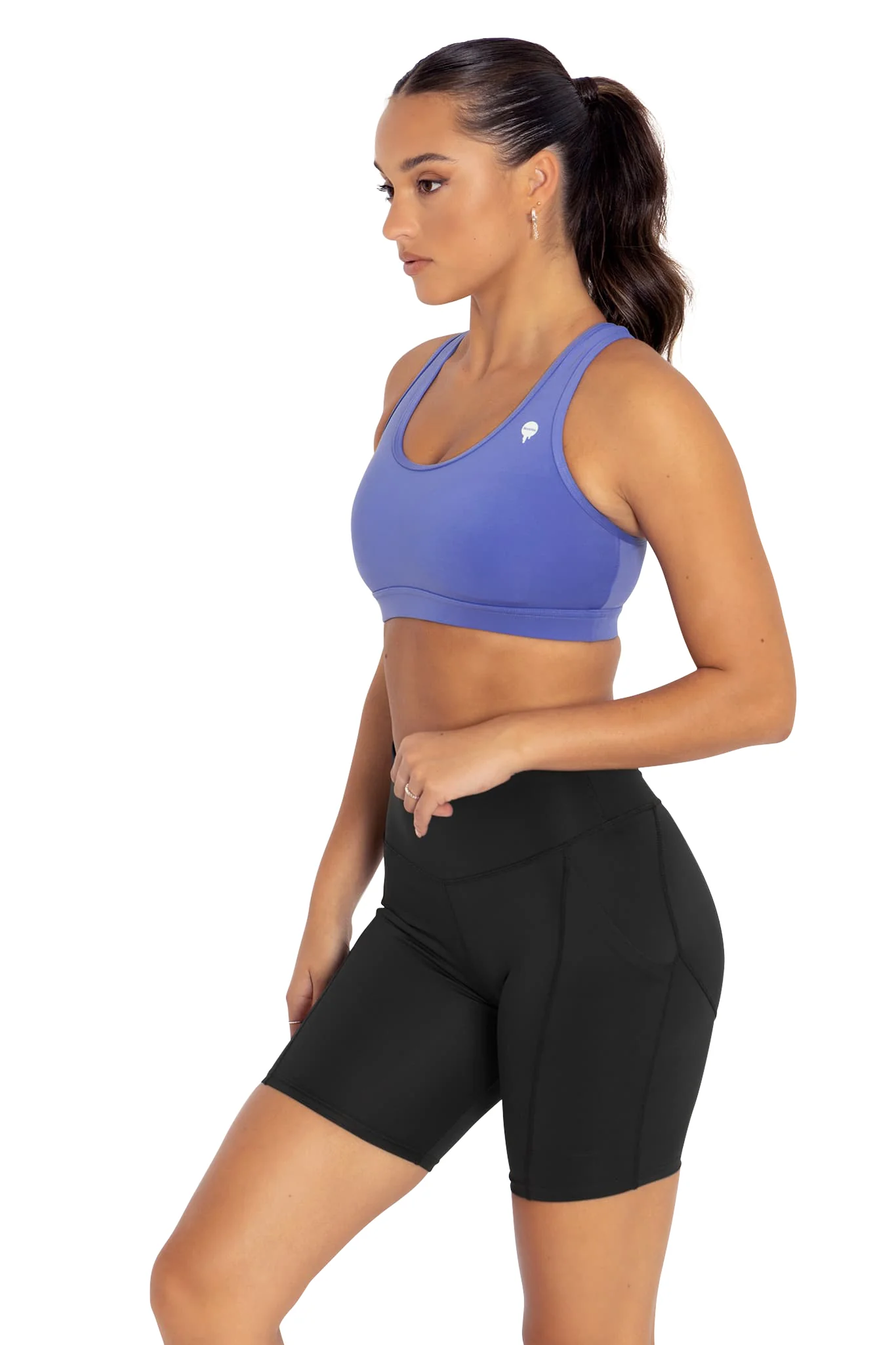 Power Up High Waisted Pocket Bike Short Peachies - Image 4