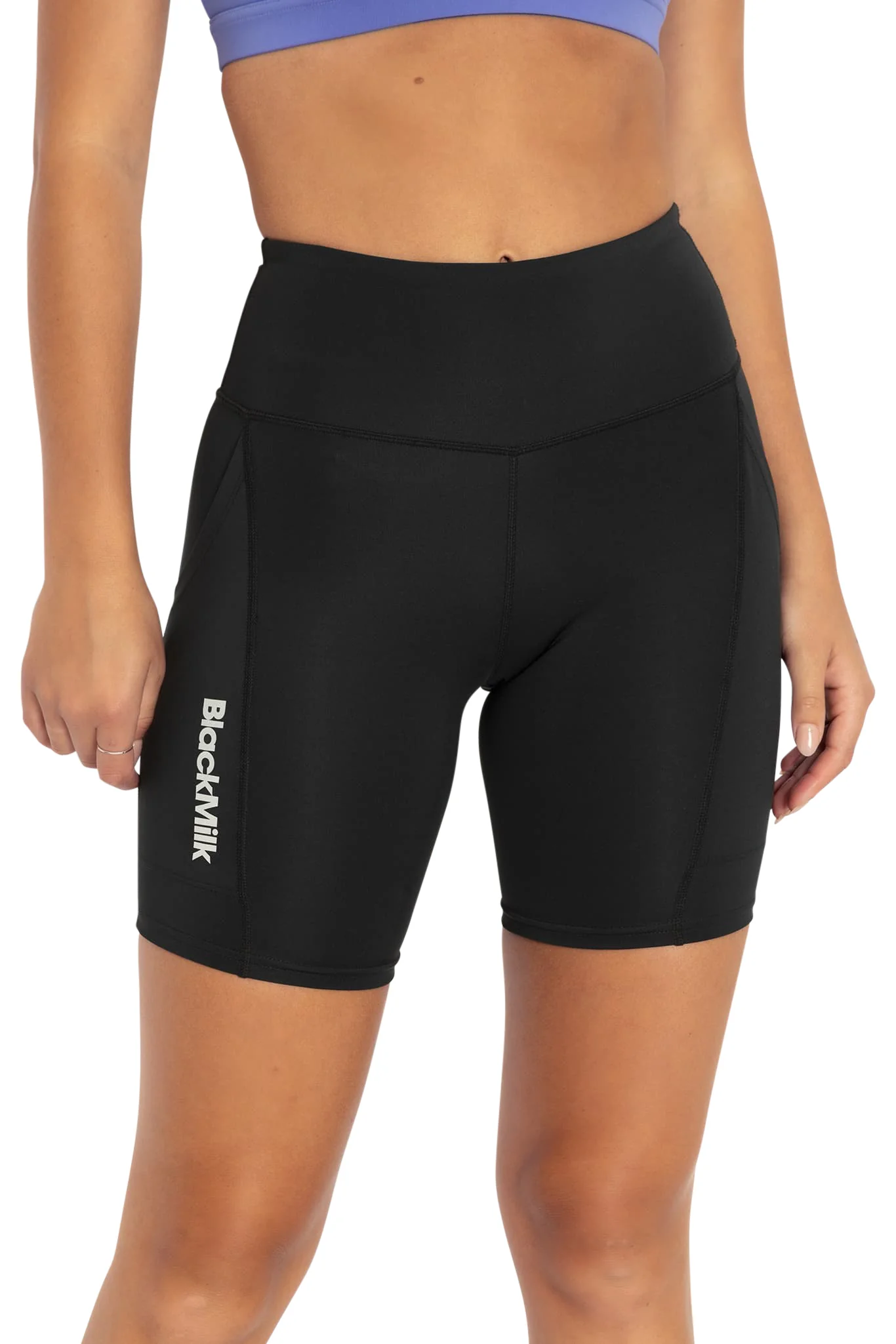 Power Up High Waisted Pocket Bike Short Peachies - Image 6