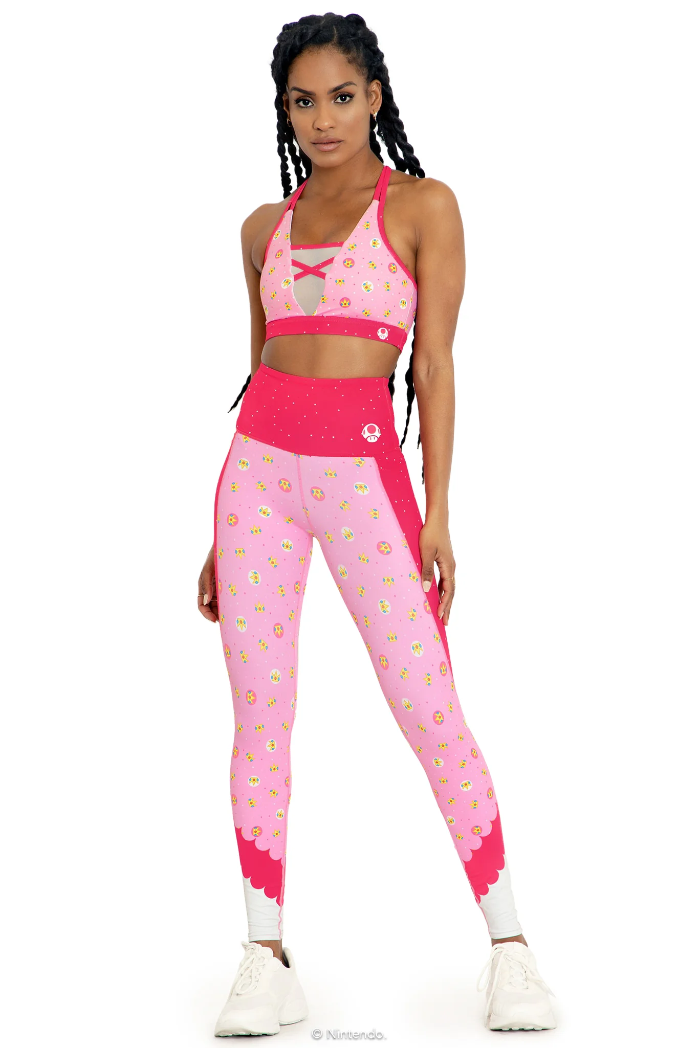 Princess Peach High Waisted Ninja Pants