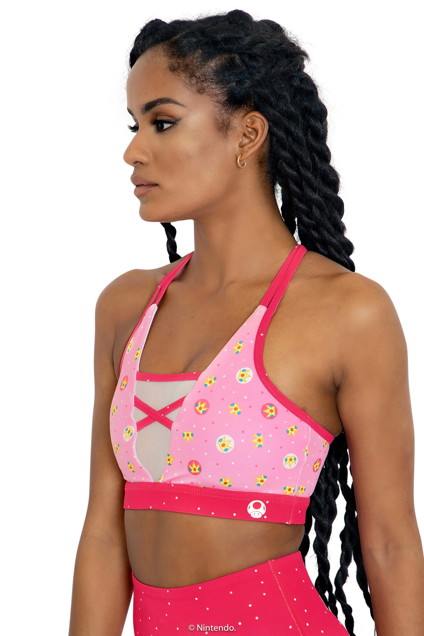 Princess Peach Sheer V Crop - Image 3