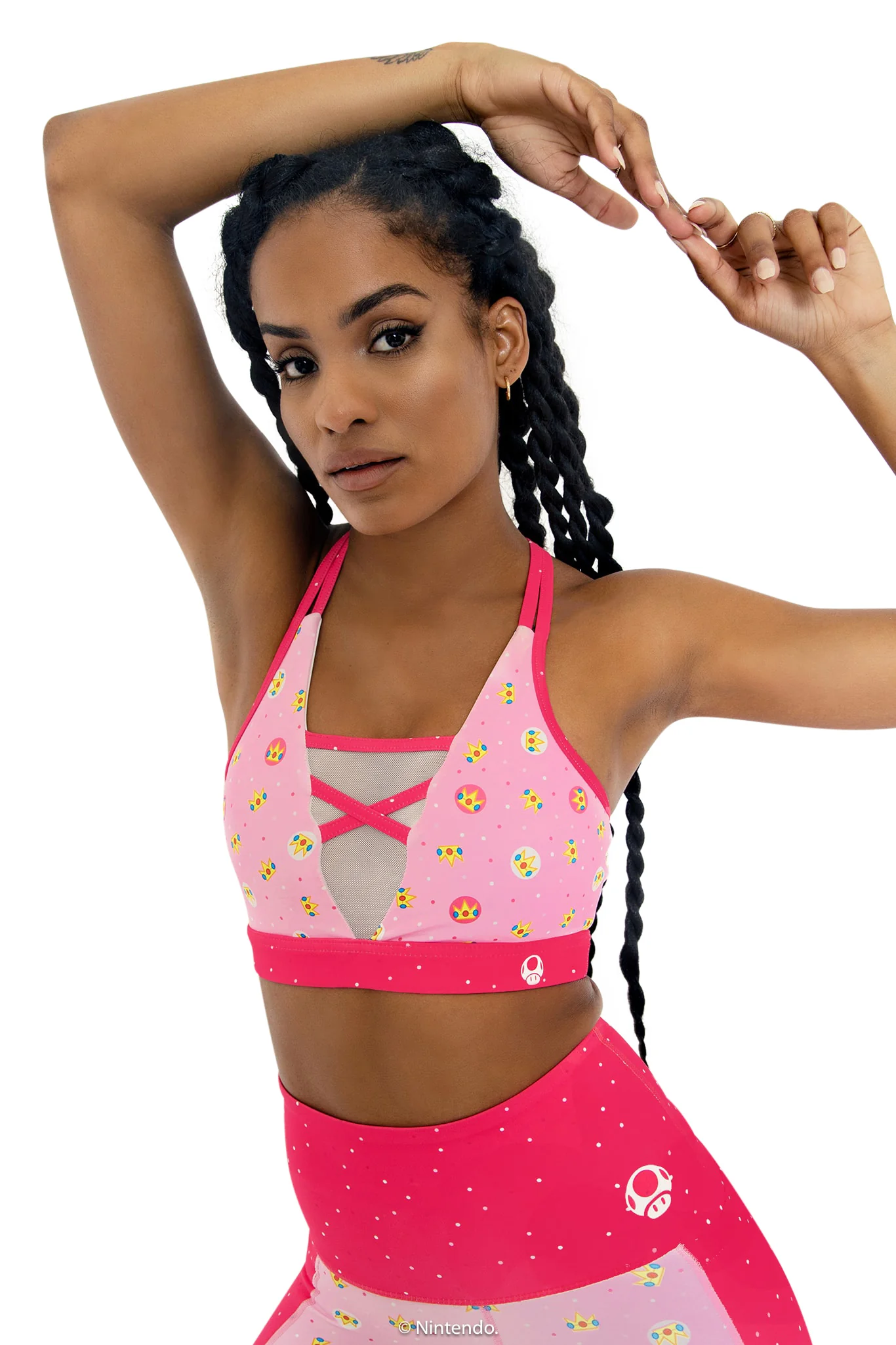 Princess Peach Sheer V Crop - Image 5