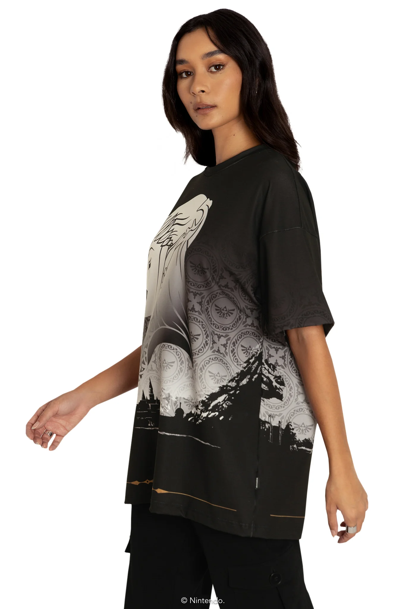 Princess Zelda And Link Big Tee - Image 6
