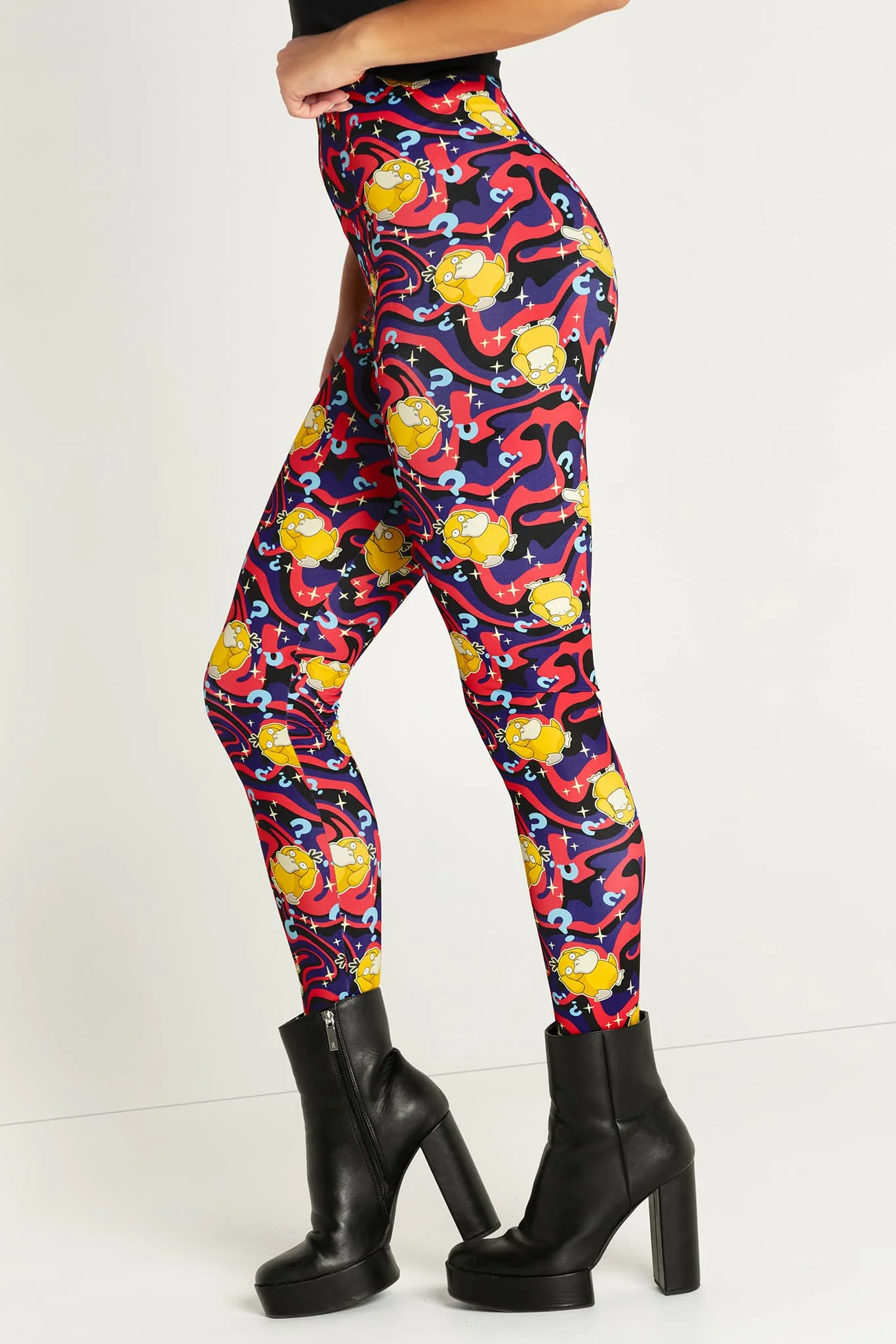 Psyduck Confusion High Waisted Matte Finish Leggings - Image 6