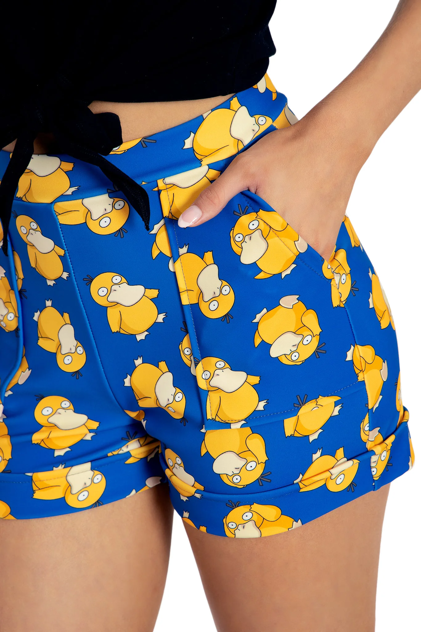 Psyduck Cuffed Shorts - Image 3