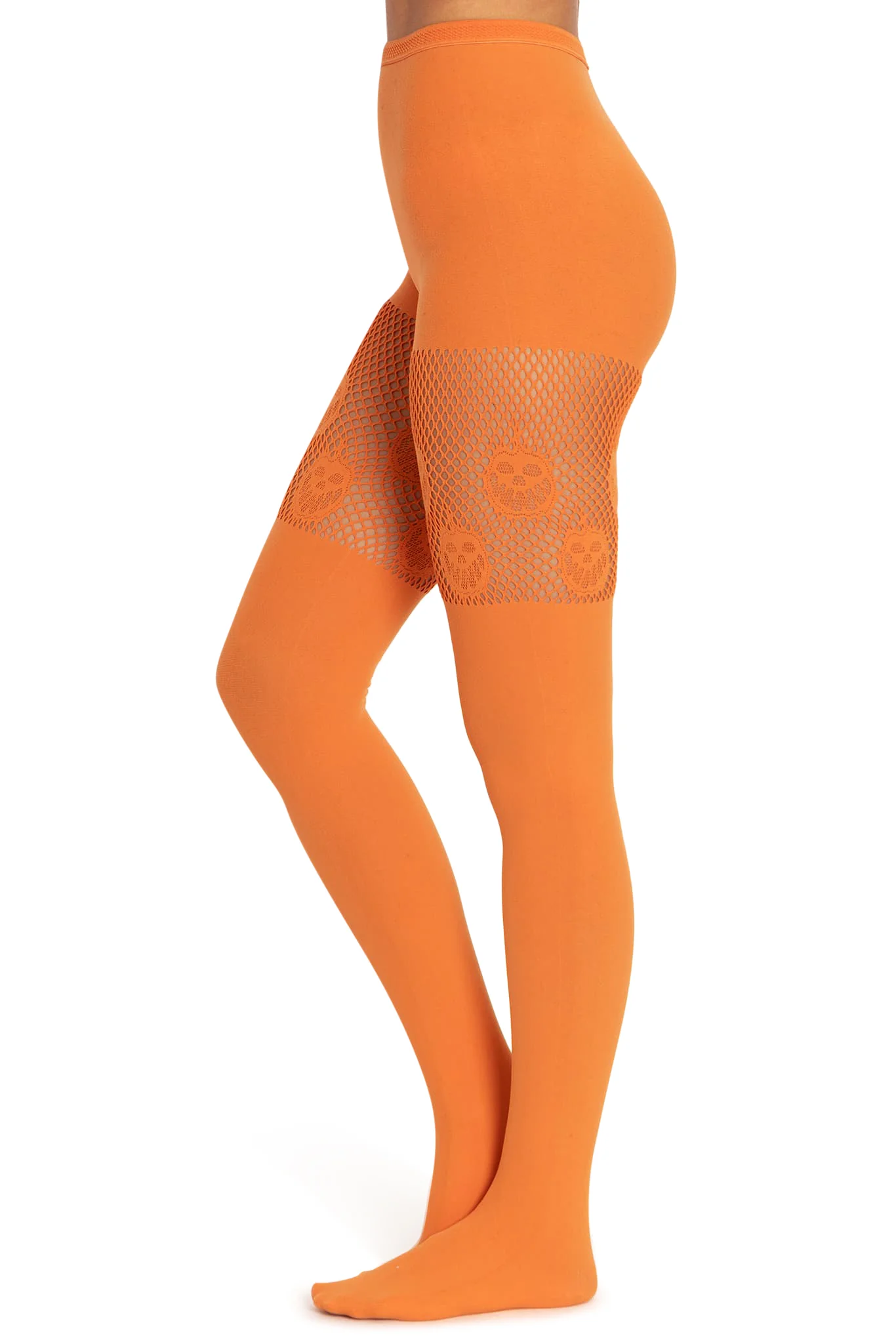 Pumpkin Orange Suspender Hosiery