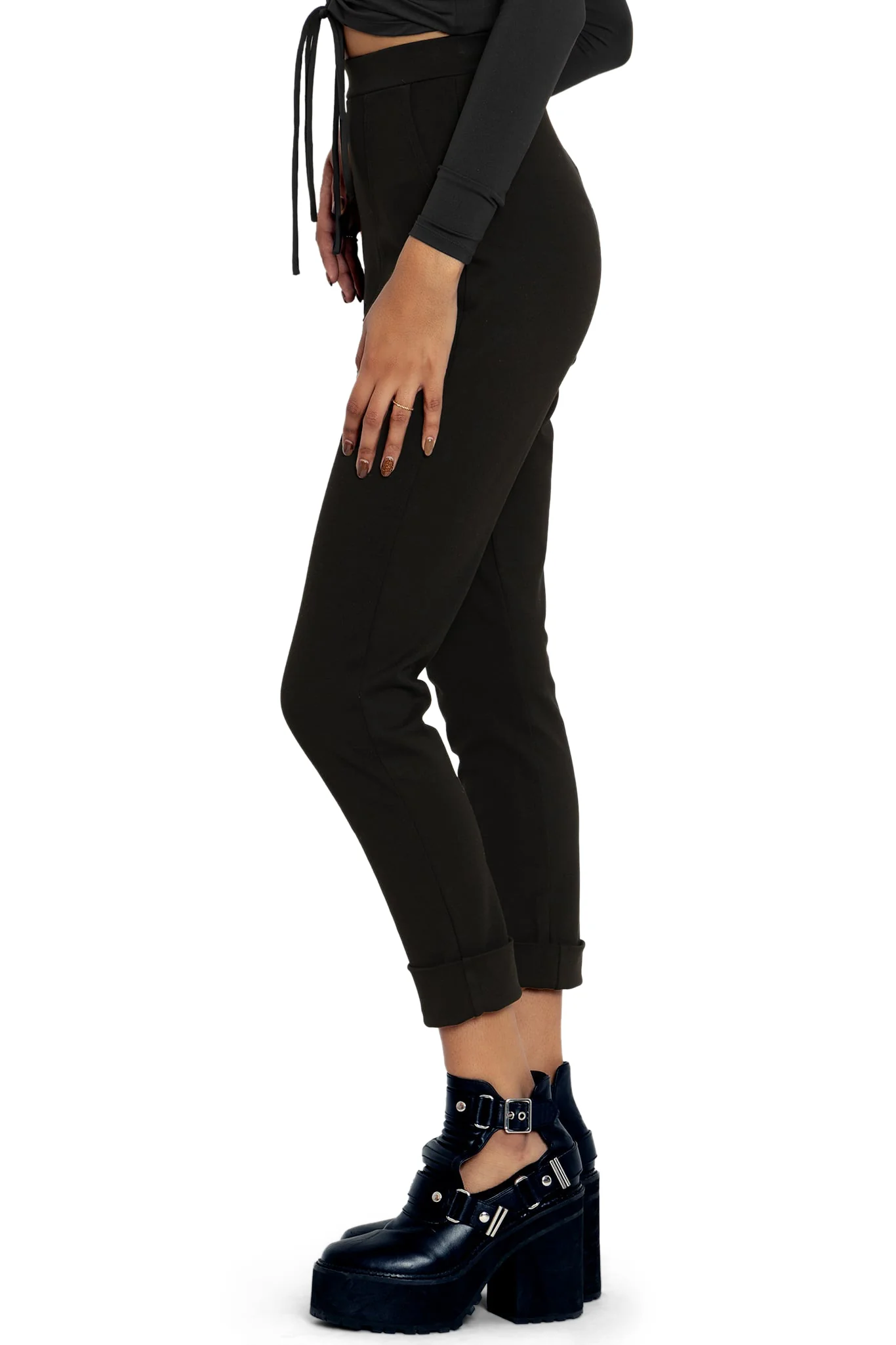 Push It Ponte Cuffed Pants - Image 5