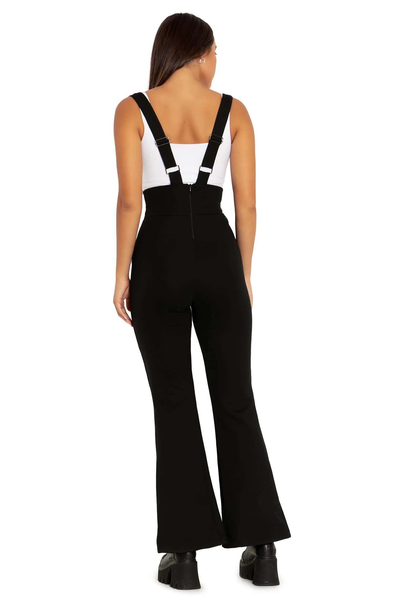 Push It Underbust Flare Overalls - Image 2